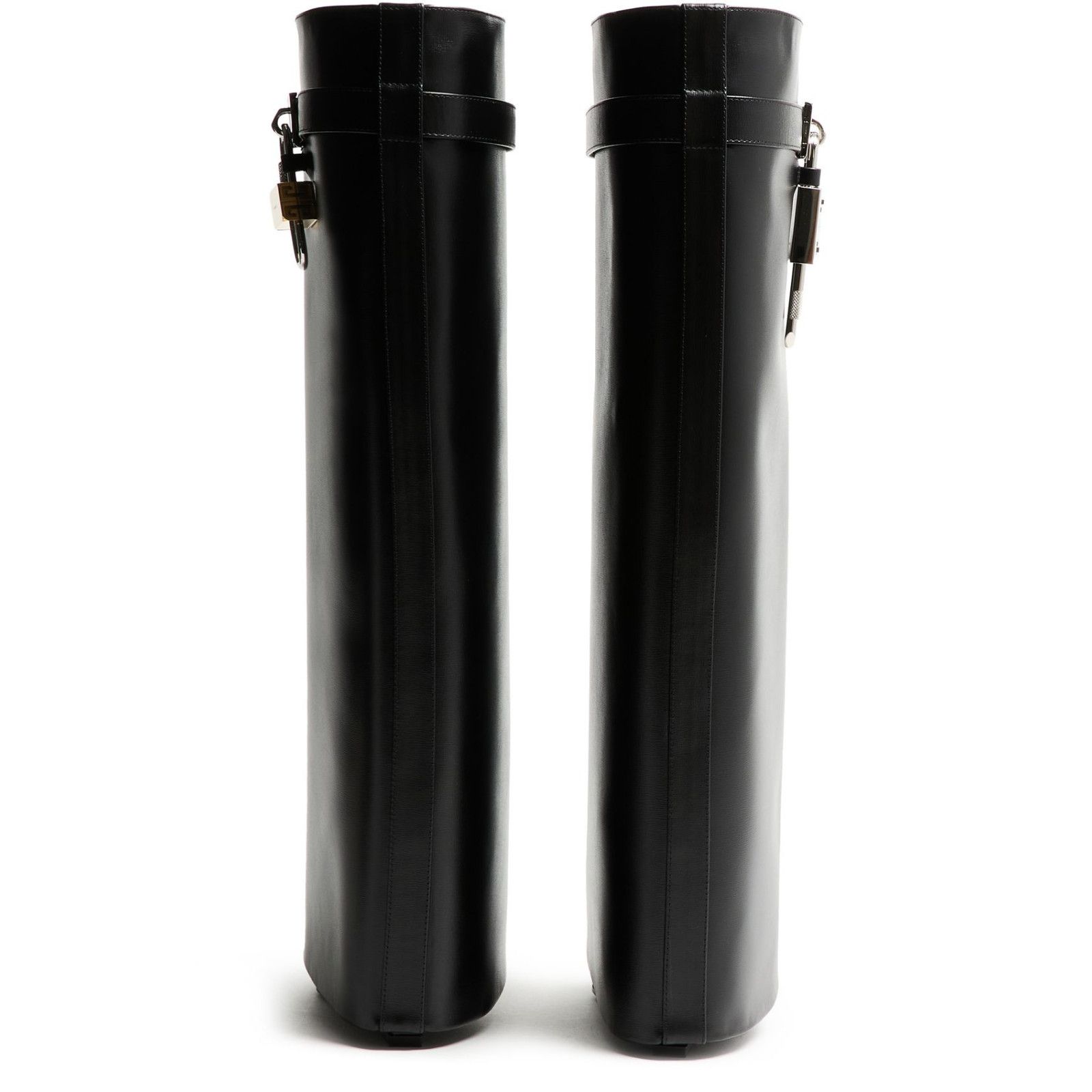 Givenchy GIVENCHY Shark Lock Black Leather 90mm Ankle Boots New & Aut Size US 7 / IT 37 - 3 Thumbnail