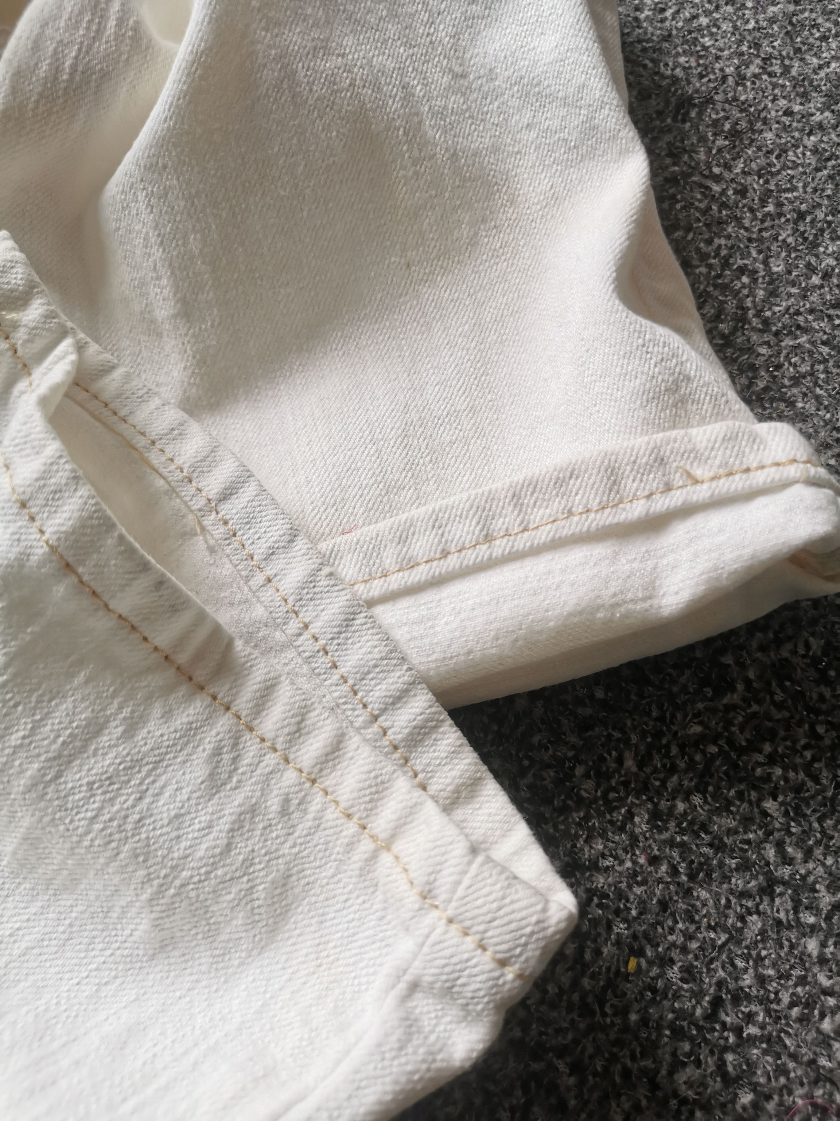 Levi's Made & Crafted Archive 🇯🇵🔥🔥 Levi's Engineered Paint White Cotton Denim Jeans Size US 30 / EU 46 - 9 Thumbnail