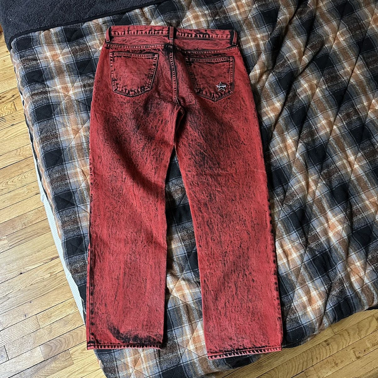 Streetwear × Supreme SS20 Red Black Washed Supreme Regular