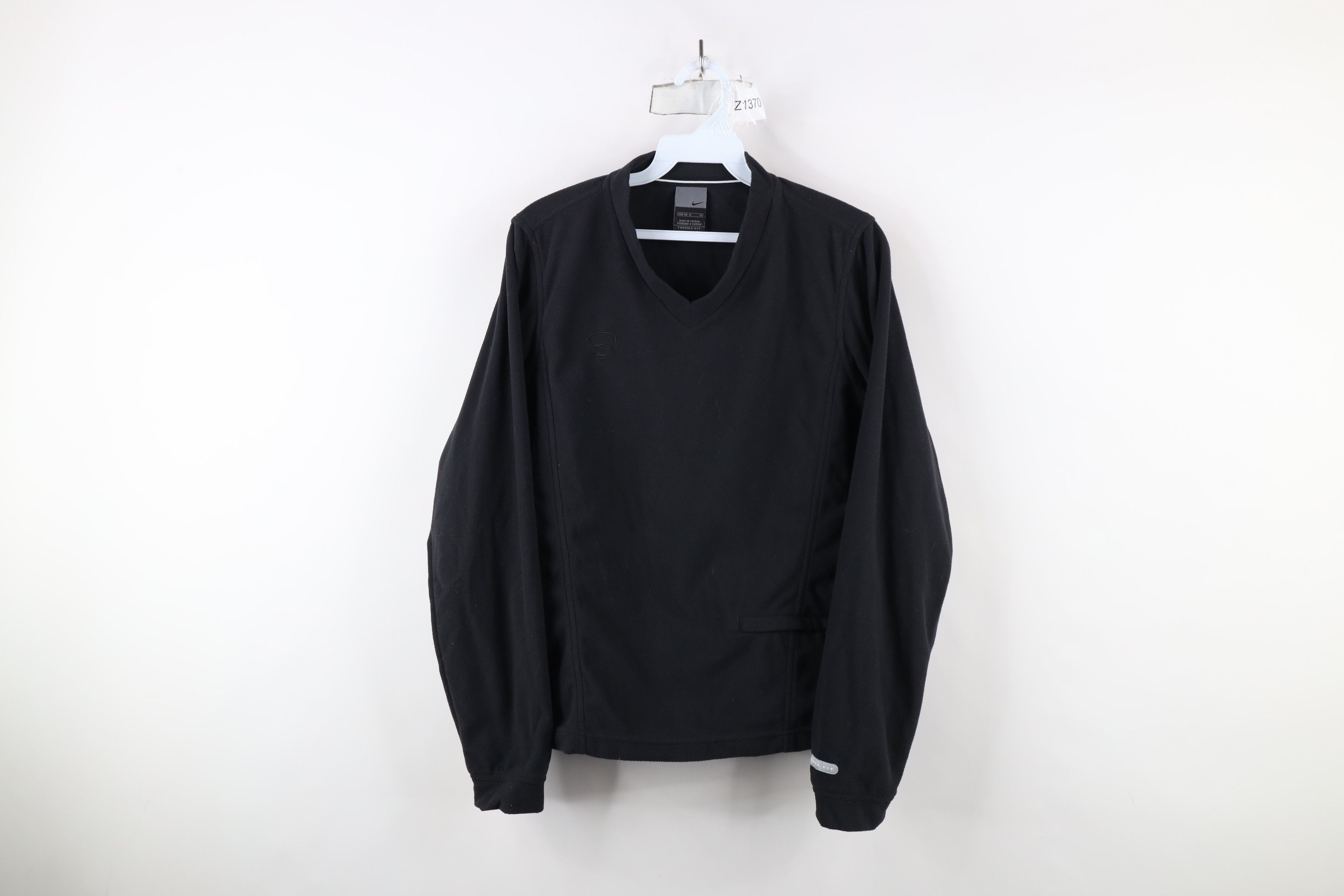 Nike × Vintage Vintage Nike Scott Mini Swoosh Soccer Fleece Sweater Black Size M / US 6-8 / IT 42-44 - 1 Thumbnail
