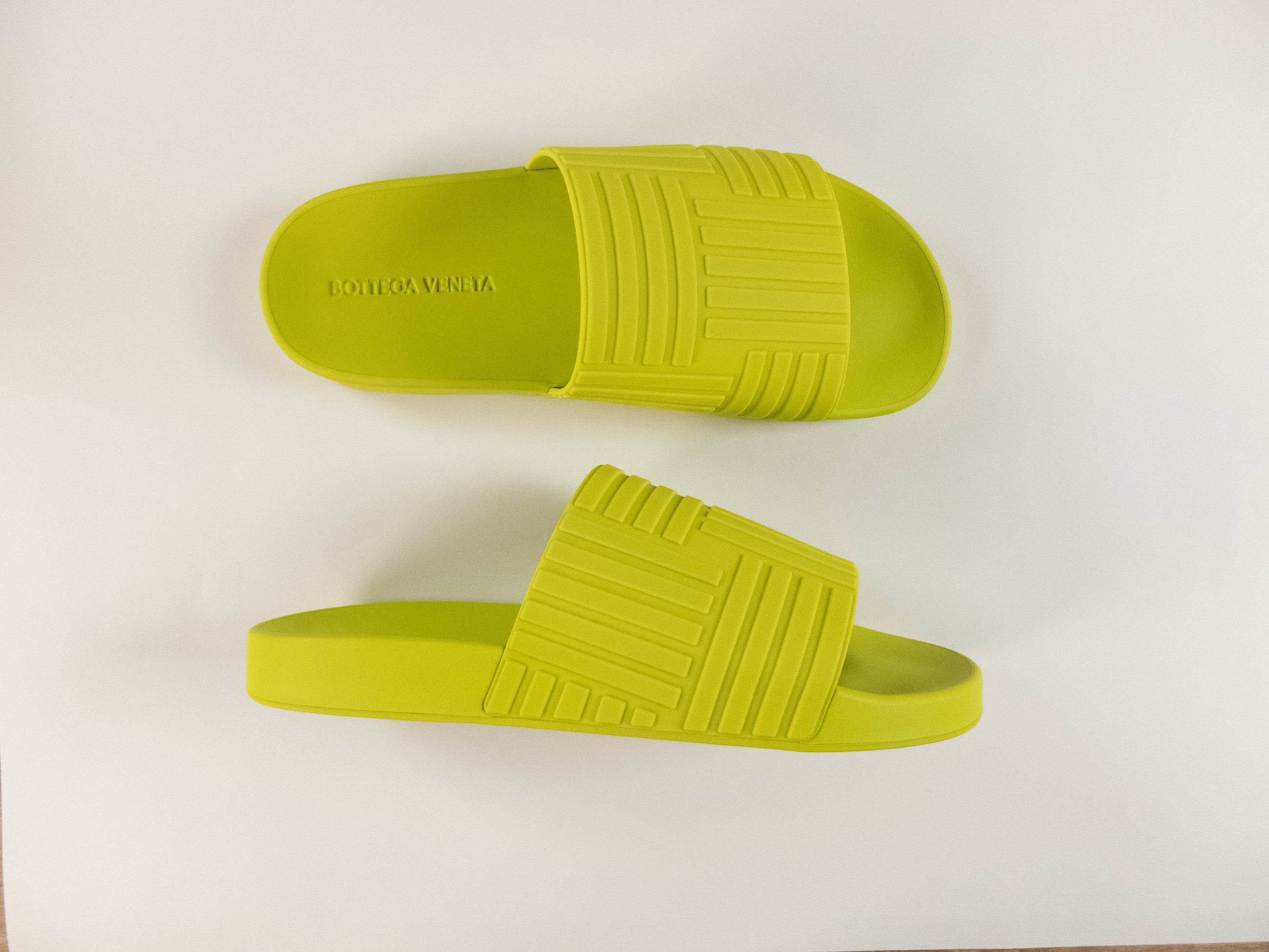 Bottega Veneta BOTTEGA VENETA Slides kiwi green rubber slide sandals 12 45 Size US 12 / EU 45 - 4 Thumbnail