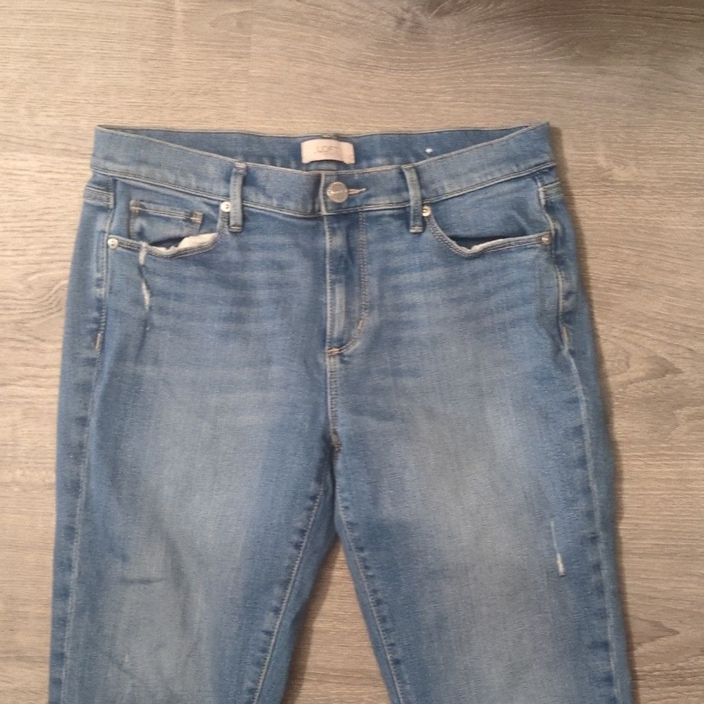 Loft Loft distressed modern demo crop jeans size 6 Size 28" / US 6 / IT 42 - 2 Thumbnail