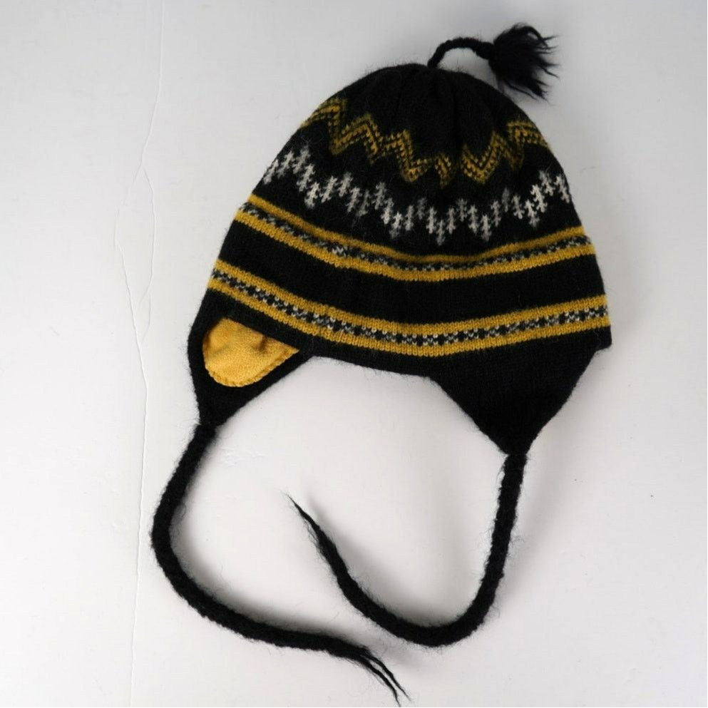 Vintage VTG Vermont Originals Idaho tassle wool beanie w/ ear flaps Size ONE SIZE - 2 Thumbnail