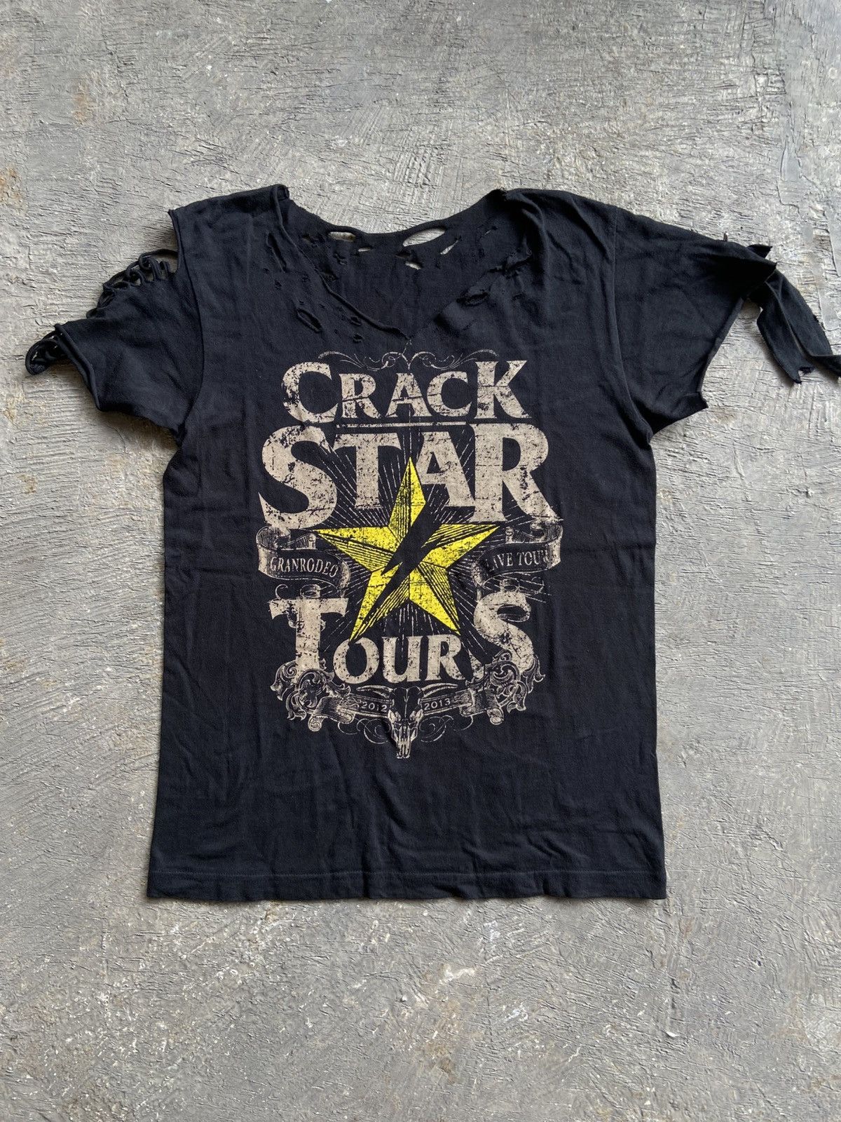 Band Tees 2012 Grandrodeo - Vkei Style Poem Destressed T-Shirt Size S / US 4 / IT 40 - 1 Thumbnail