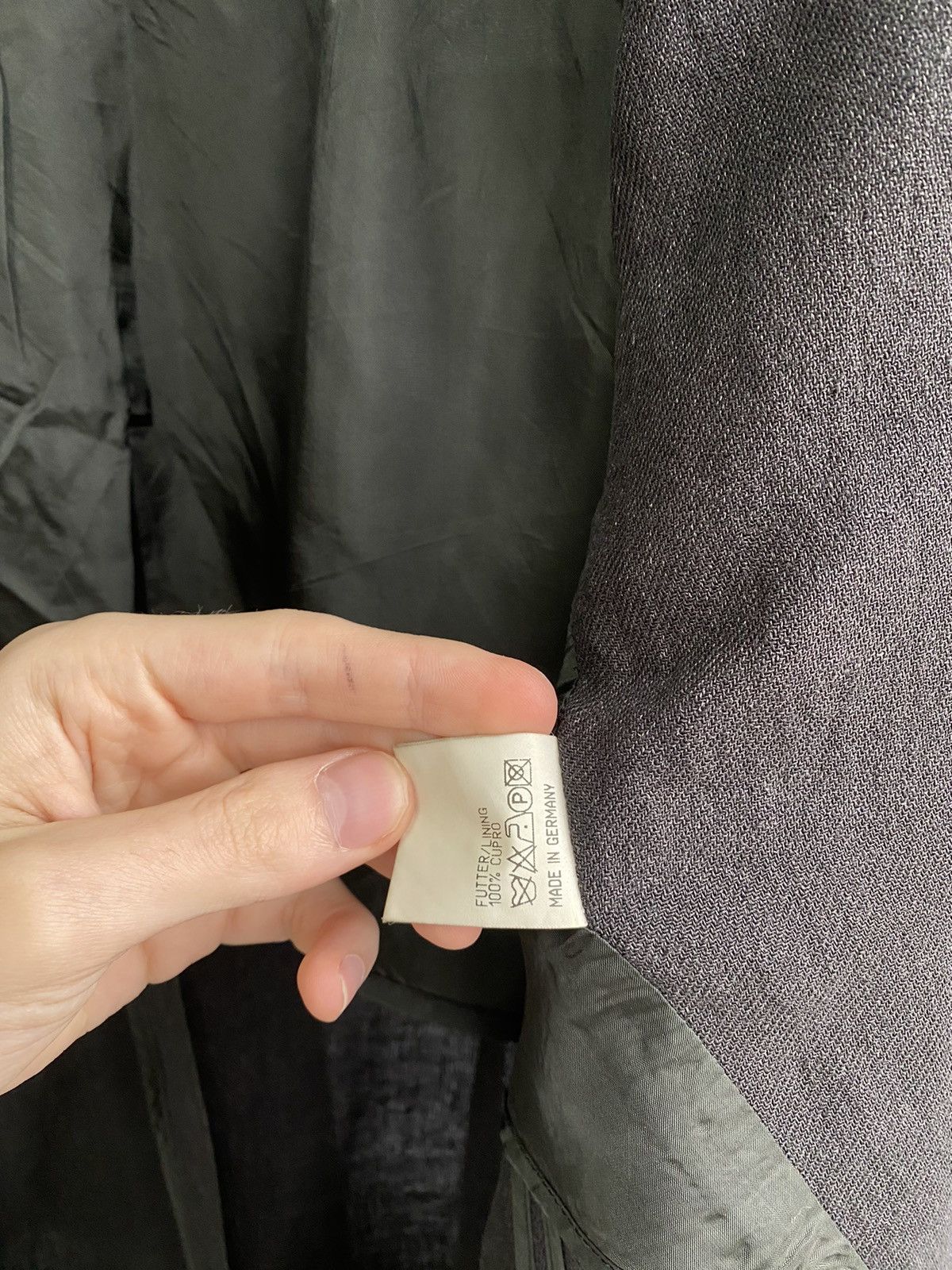 Designer × Jil Sander × Vintage Vintage Jil Sander Women’s Luxury Designer Grey Blazer Size L / US 10 / IT 46 - 10 Thumbnail