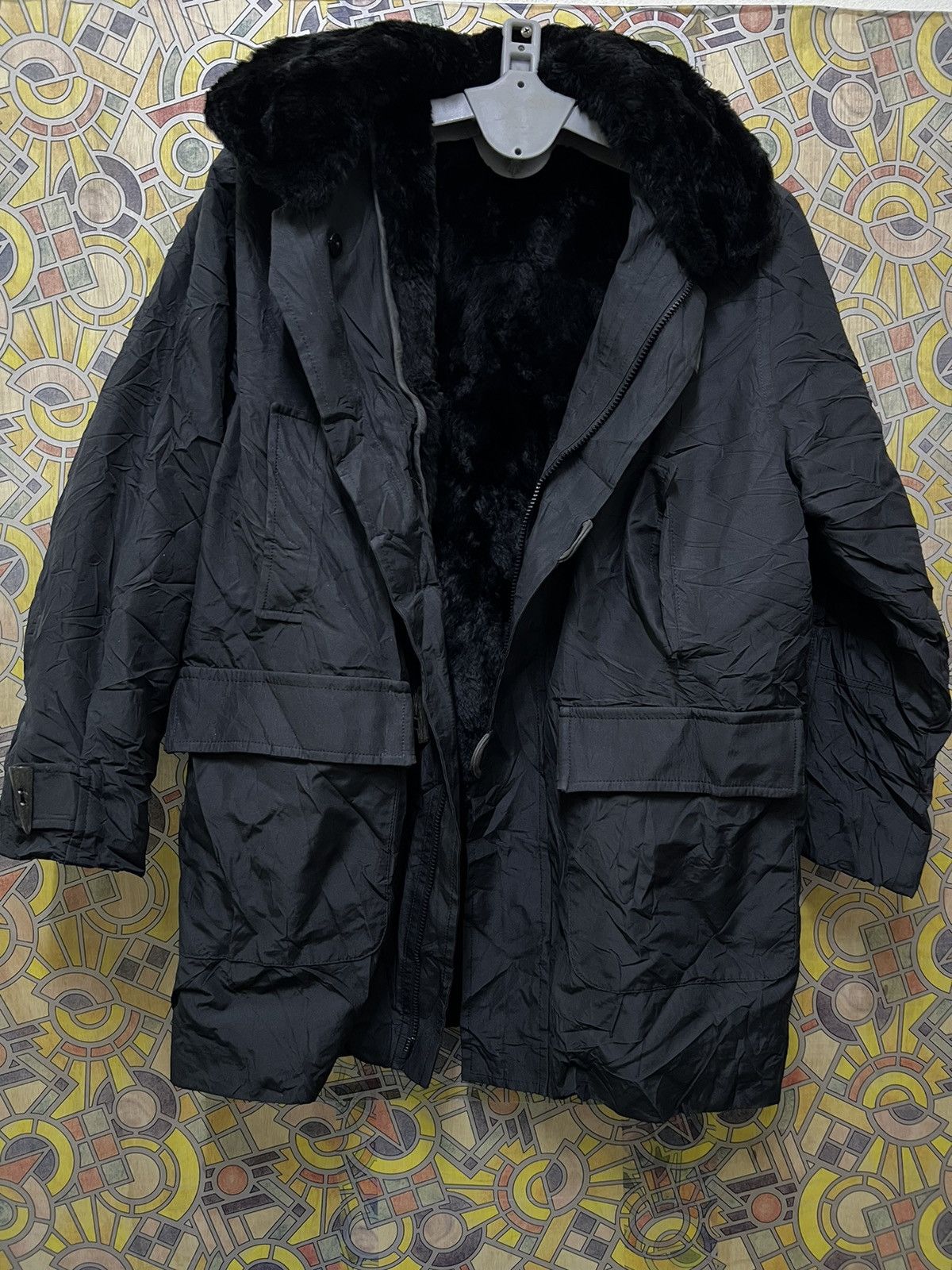 Designer Made in Finland fur-ined leather RABBIT TURKIS TURKU (GJ 31) Size US XXL / EU 58 / 5 - 24 Thumbnail