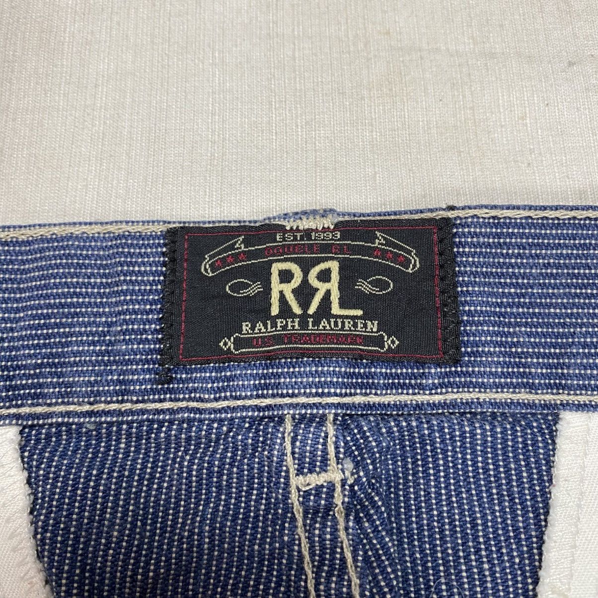 RRL Ralph Lauren RRL Ralph Lauren Hickory Stripe Trousers Pants Size US 32 / EU 48 - 8 Thumbnail