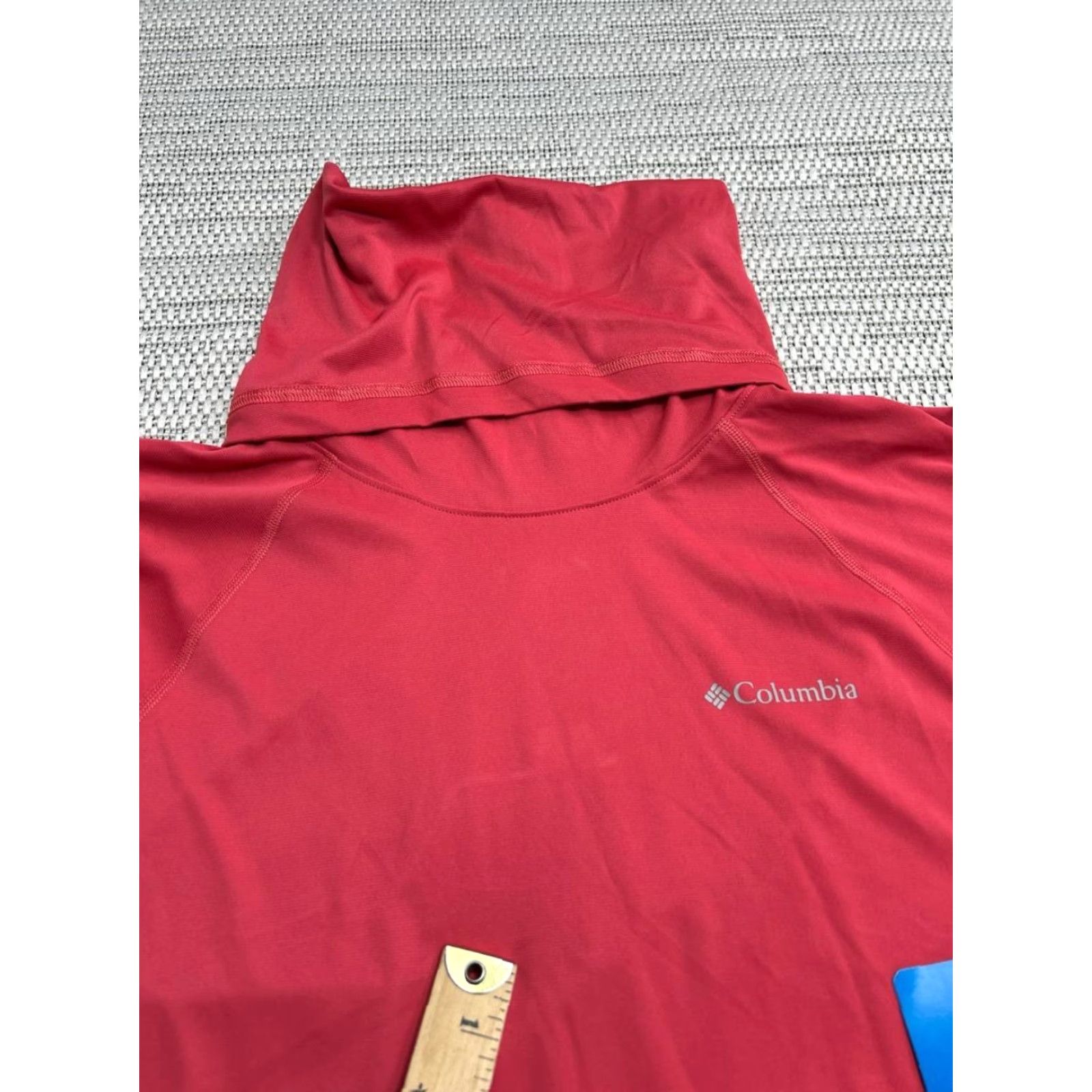Logo 7 Columbia Shirt Mens Small Red Logo Raglan Sleeve EXS Funnel Sun Size US S / EU 44-46 / 1 - 4 Thumbnail