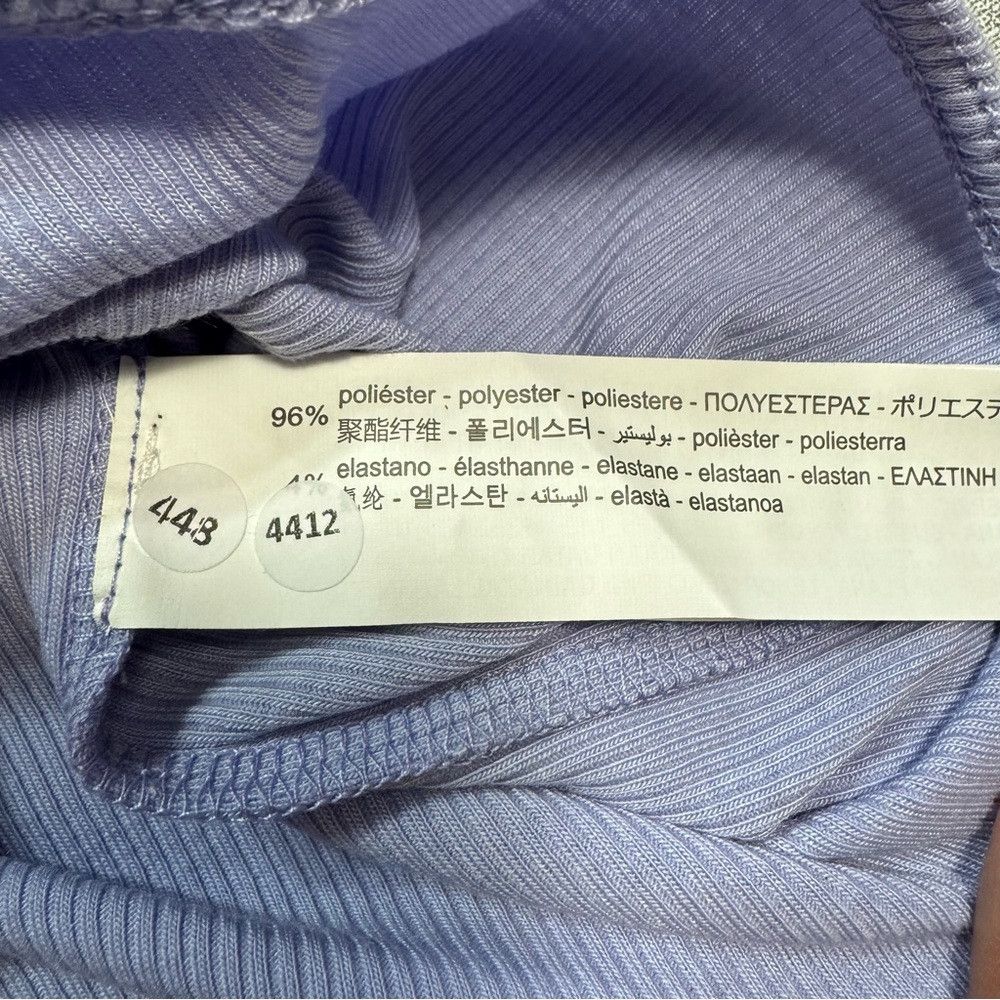 Zara New Zara Lilac Crew Neck Long Sleeve Rib Bodysuit Size L Size L / US 10 / IT 46 - 6 Thumbnail