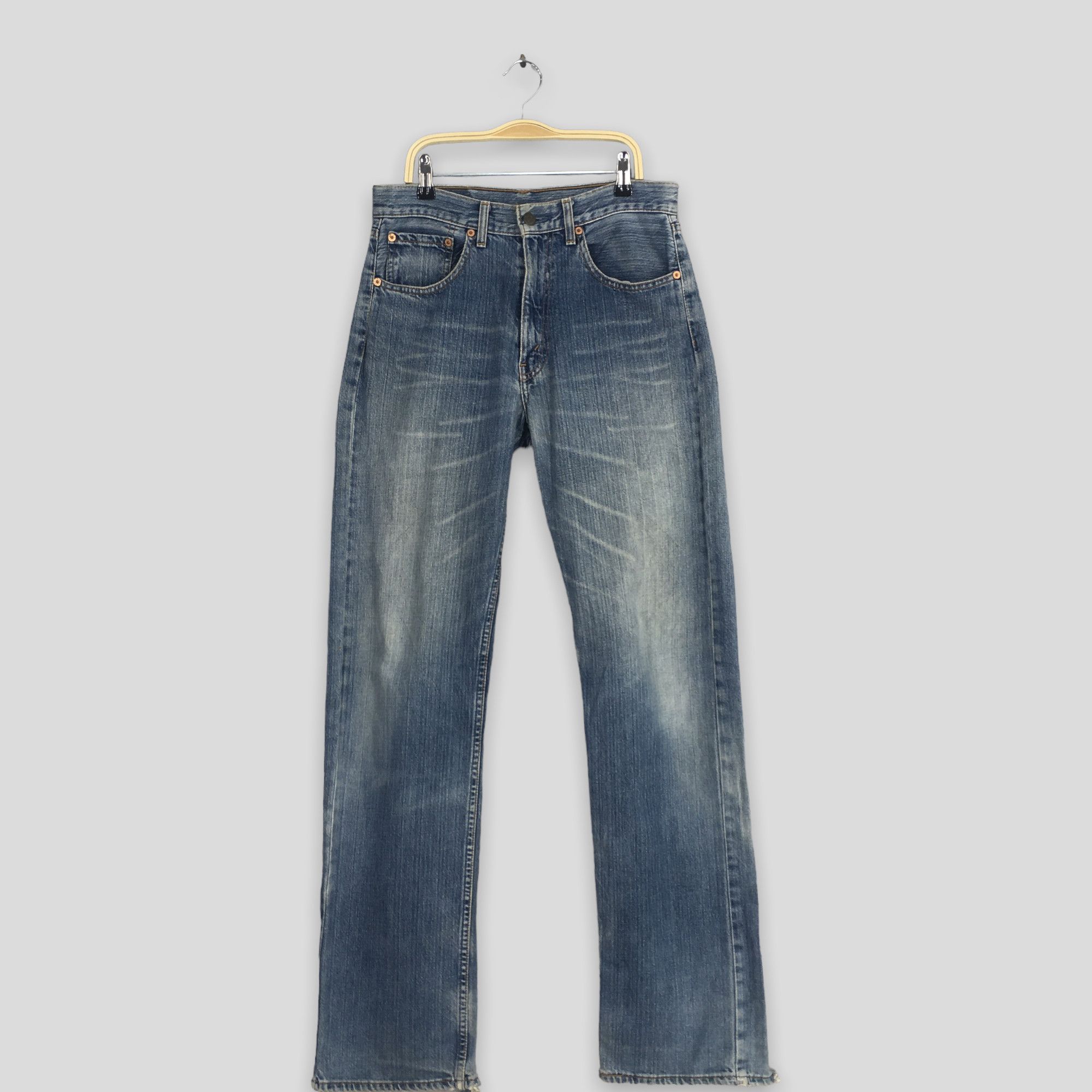 image of Size 29X33.5 Vintage 90's Levi's 512 Blue Stonewash Jeans, Men's