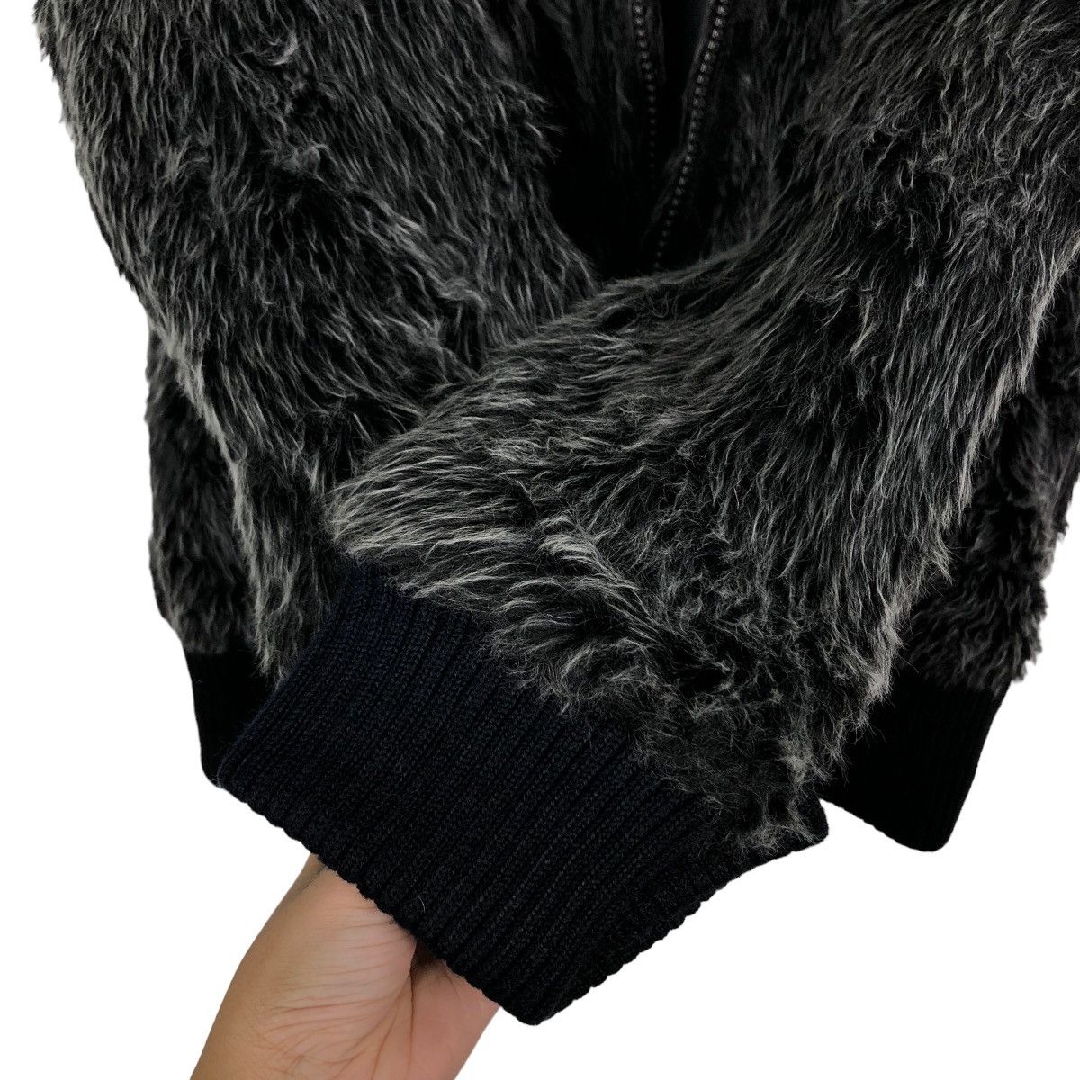 Hysteric Glamour 🔥90’s Vintage Bomber Jacket Mink Fur Design Issey Miyake Size US L / EU 52-54 / 3 - 12 Thumbnail