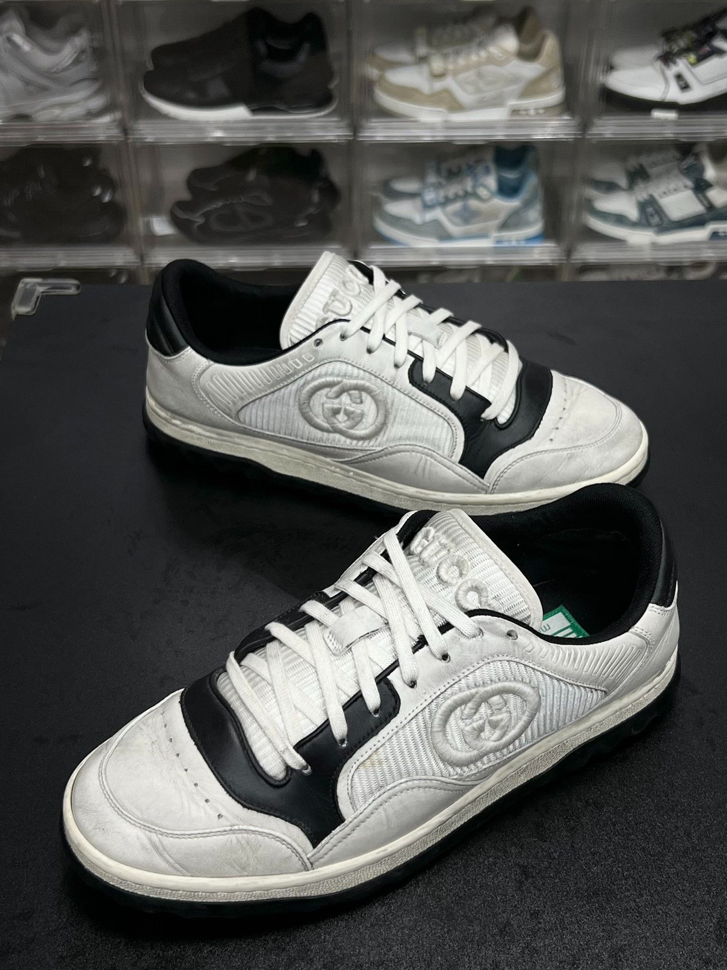 Gucci Gucci Distressed Black Lowtop Sneakers 6.5 Men Size US 6.5 / EU 39-40 - 1 Thumbnail