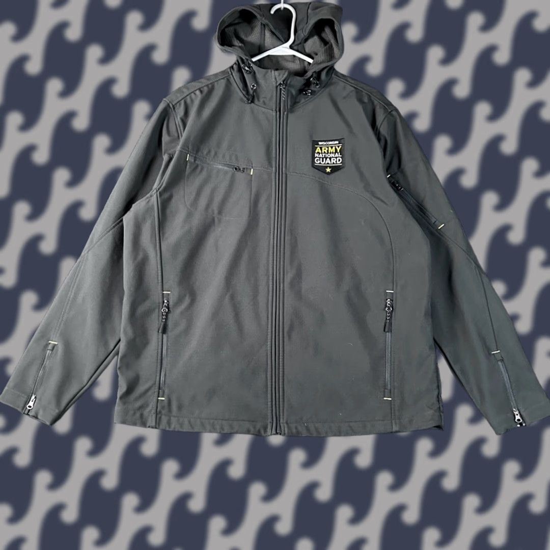 Port Authority Army National Guard Softshell Hooded Jacket Port Authority Men M Charcoal Gray Size US M / EU 48-50 / 2 - 1 Thumbnail