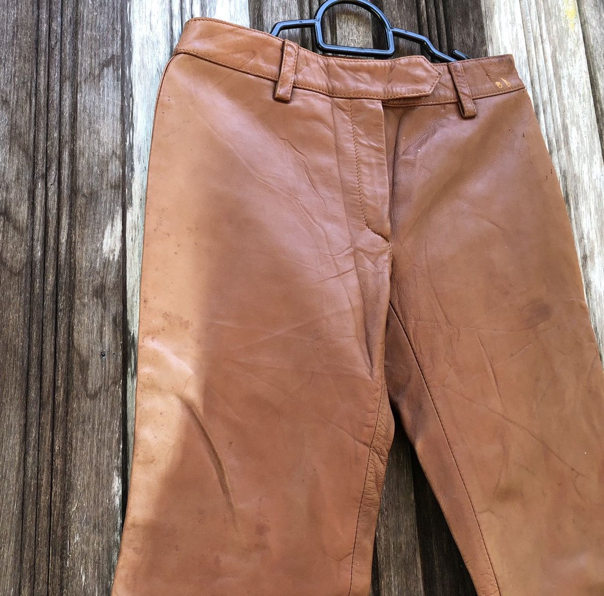 Dolce & Gabbana Dolce & Gabbana Leather Pants Size 28" / US 6 / IT 42 - 2 Thumbnail