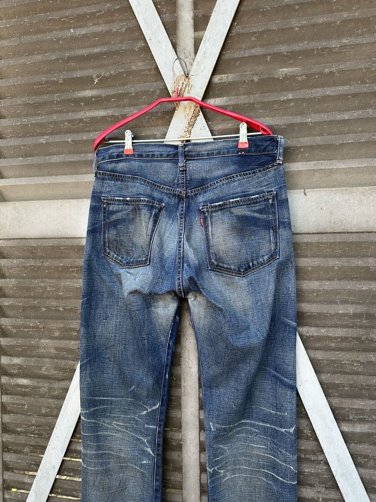 Levi's Vintage Clothing 👹Vintage Levis 501 Big E Washed Baggy Jeans Size US 34 / EU 50 - 5 Thumbnail