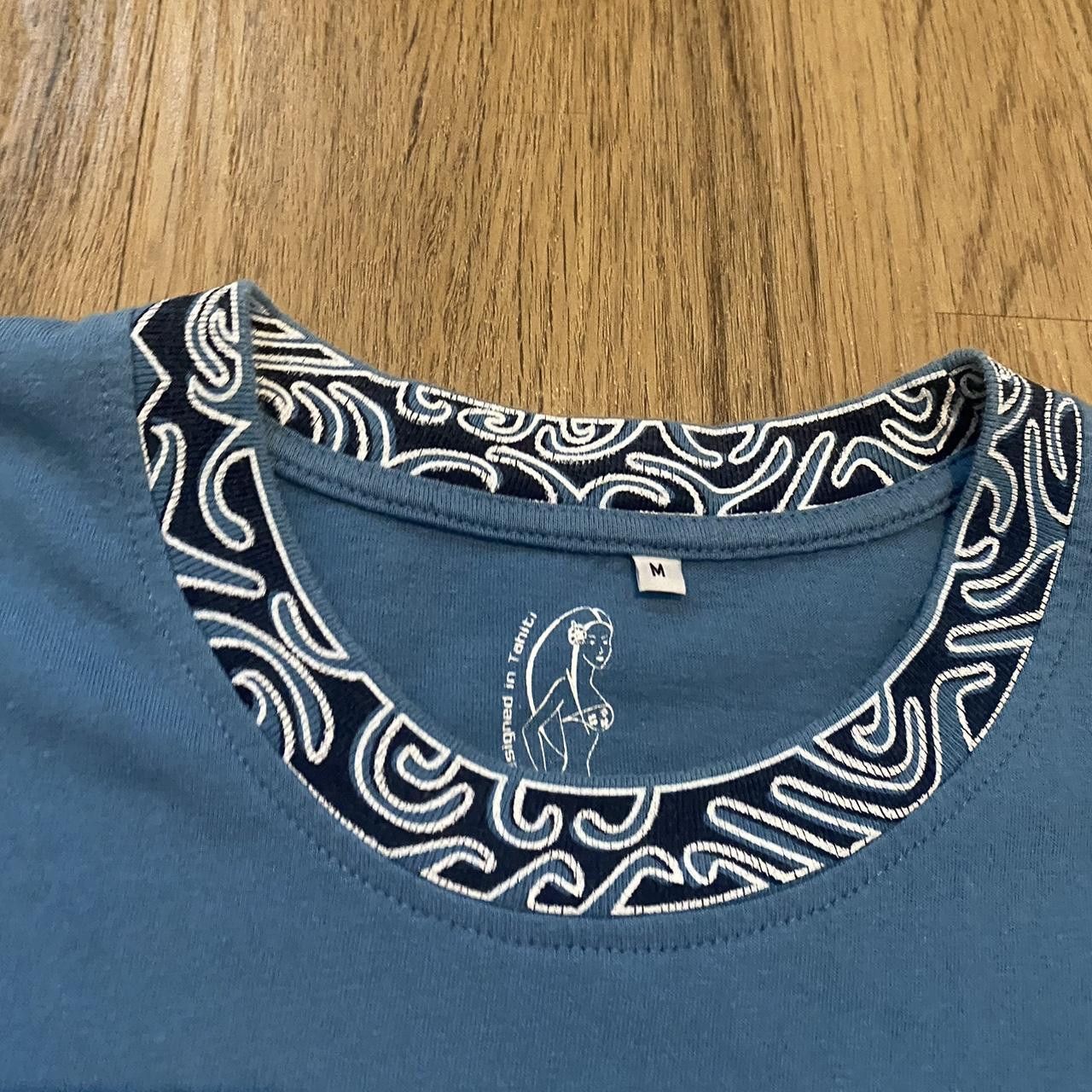 Other Blue and white graphic turtle print tee Size US M / EU 48-50 / 2 - 5 Thumbnail
