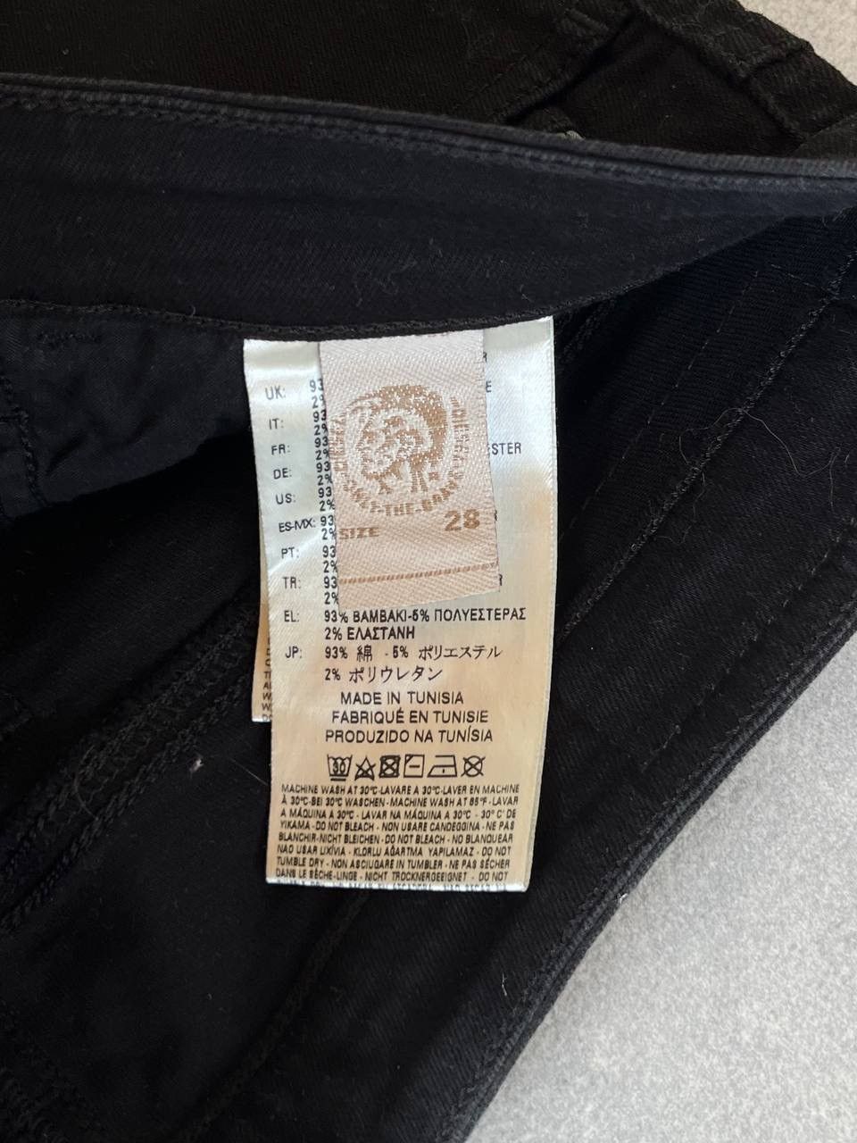 Diesel Diesel Knee Blowout Jet Black Skinny Skinzee Jeans Size US 28 / EU 44 - 6 Thumbnail