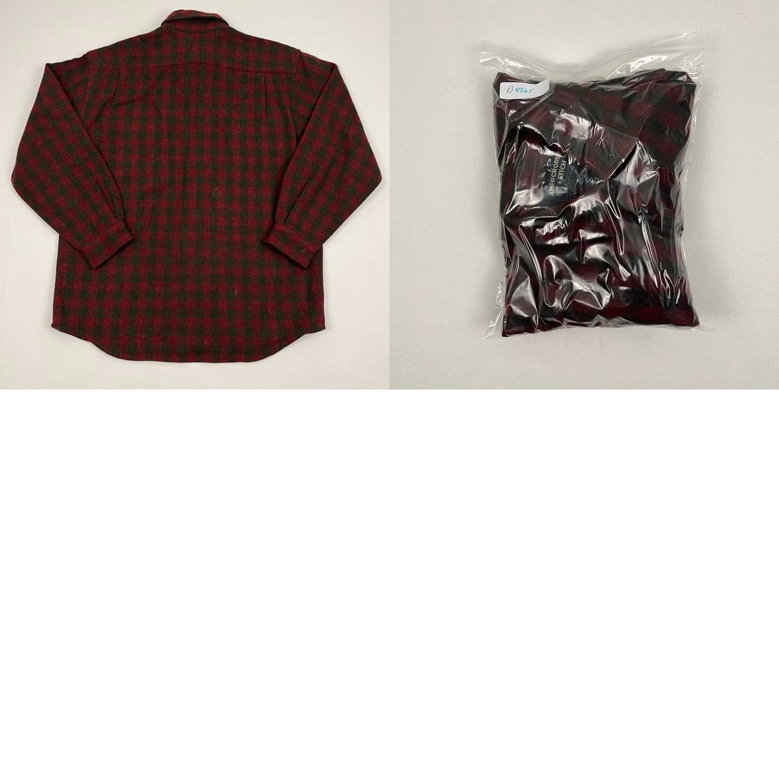 Tommy Bahama VINTAGE Abercrombie & Fitch Shirt Mens M Wool Plaid Heavyweight Made in Portugal Size US M / EU 48-50 / 2 - 8 Thumbnail