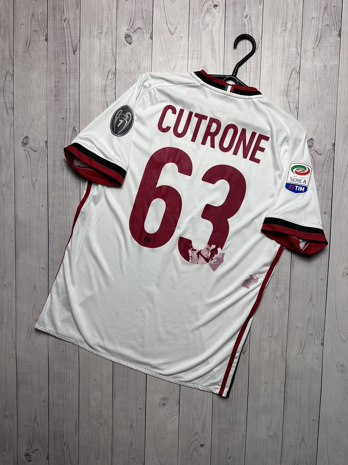 Adidas × Vintage Vintage AC Milan soccer jersey 63 Cutrone Adidas size M Size US M / EU 48-50 / 2 - 7 Thumbnail