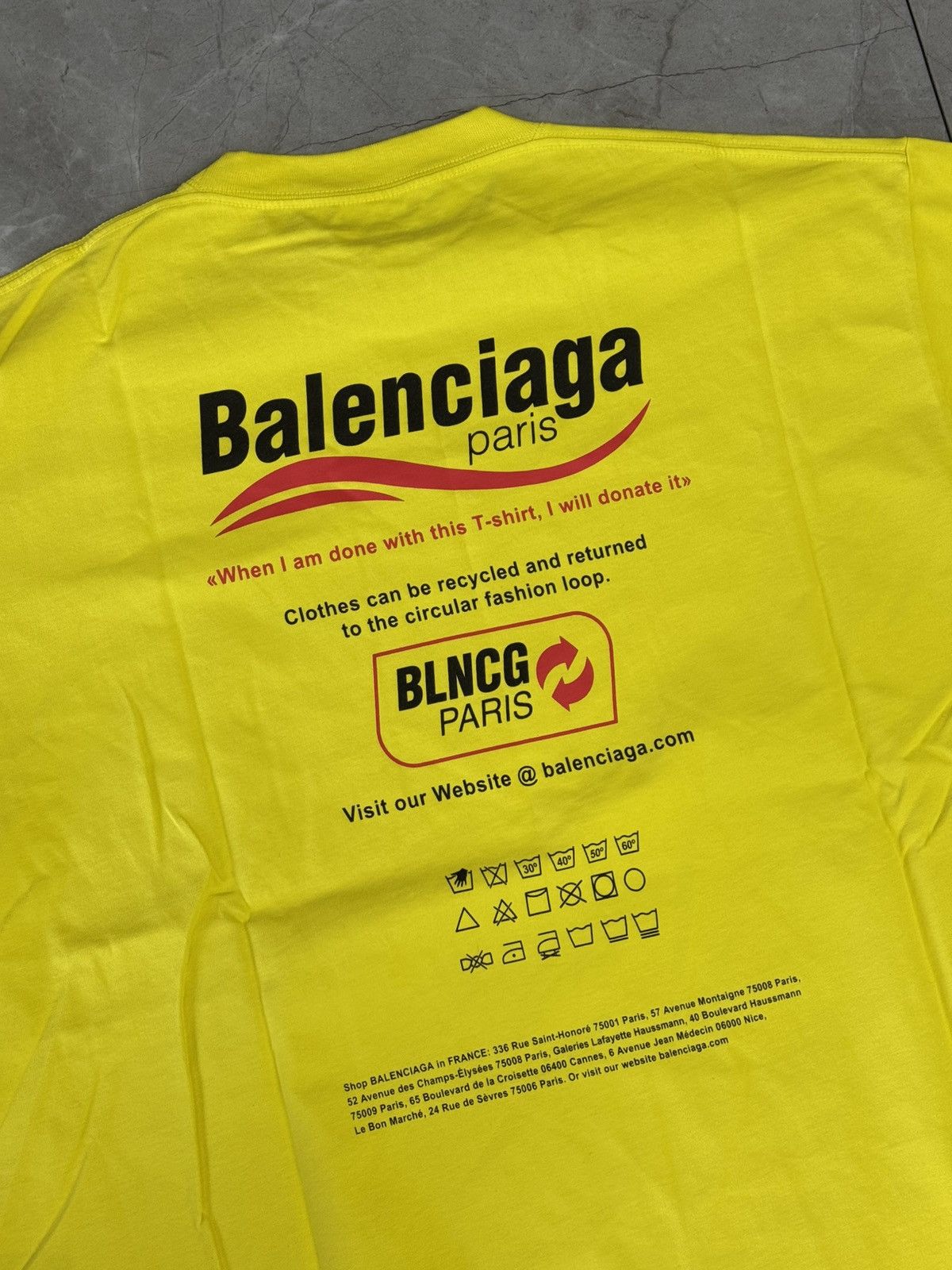 Balenciaga Balenciaga Logo Print S/S Wave Shirt Size US M / EU 48-50 / 2 - 3 Thumbnail