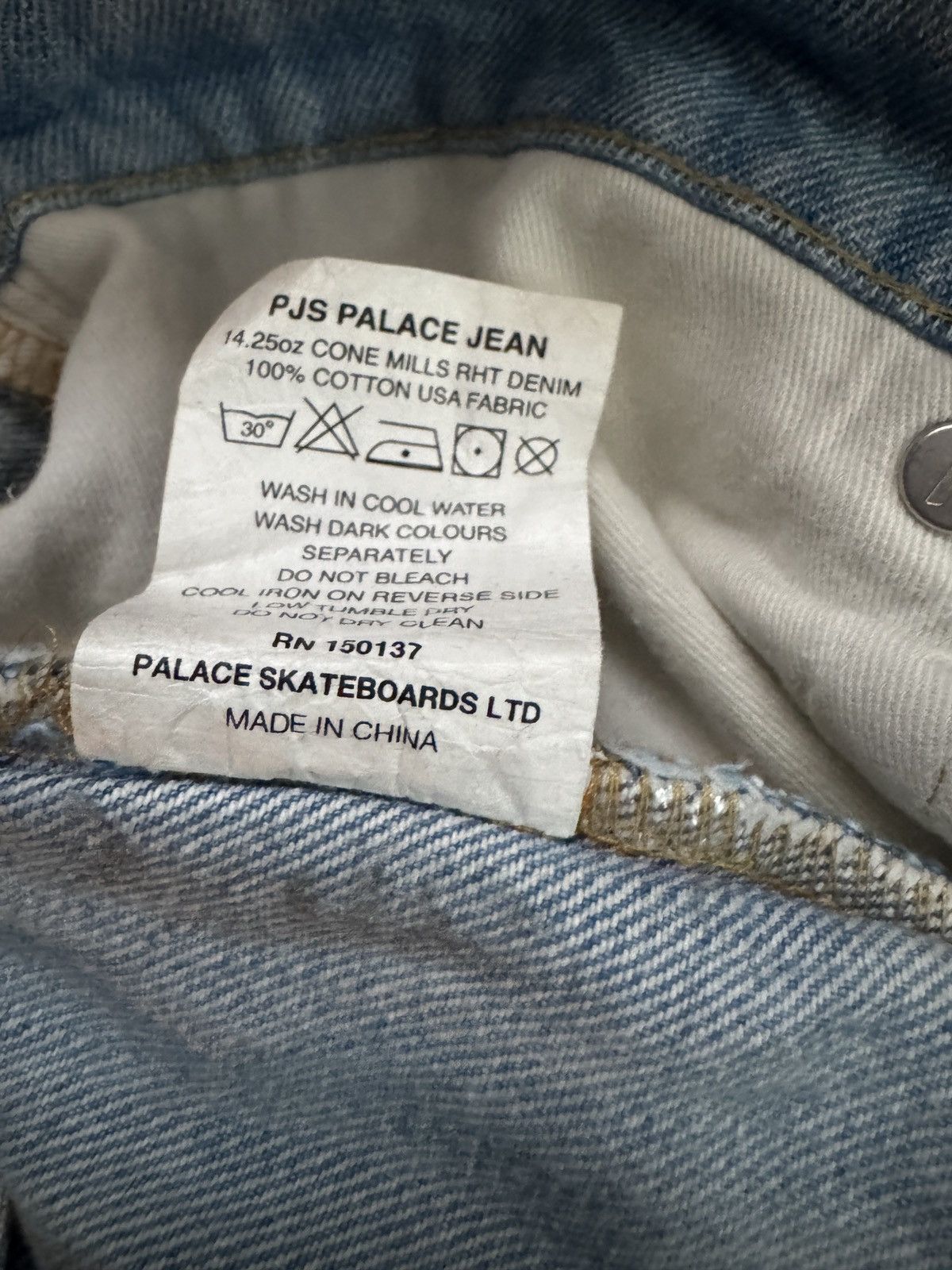 Palace Palace Stonewash light blue jeans Size US 36 / EU 52 - 7 Thumbnail