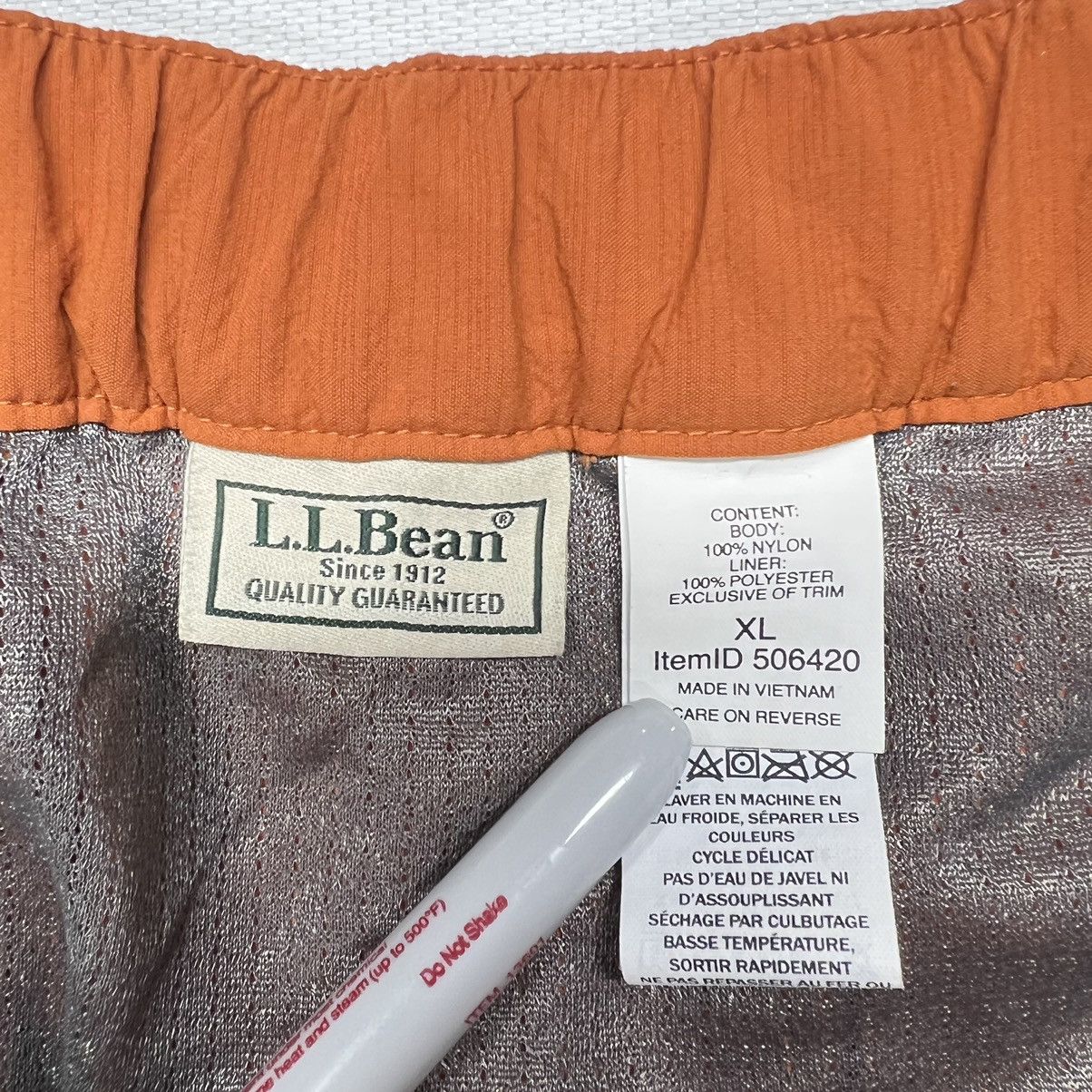 L.L. Bean × Vintage LL Bean Shorts Regular Orange Nylon Lined Belted Pockets Size US 36 / EU 52 - 10 Thumbnail
