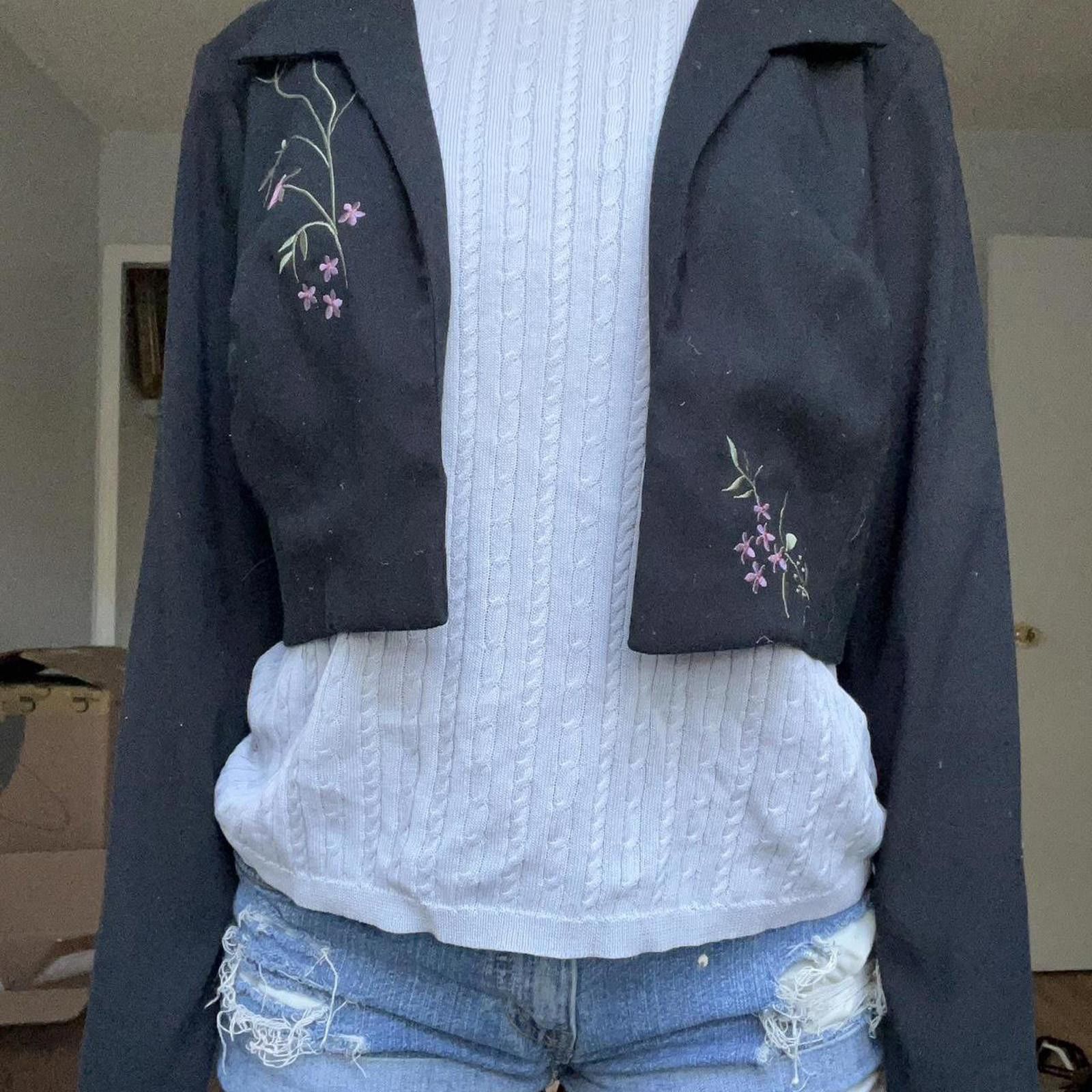 Other Women's Black and Navy Jacket Size S / US 4 / IT 40 - 1 Thumbnail
