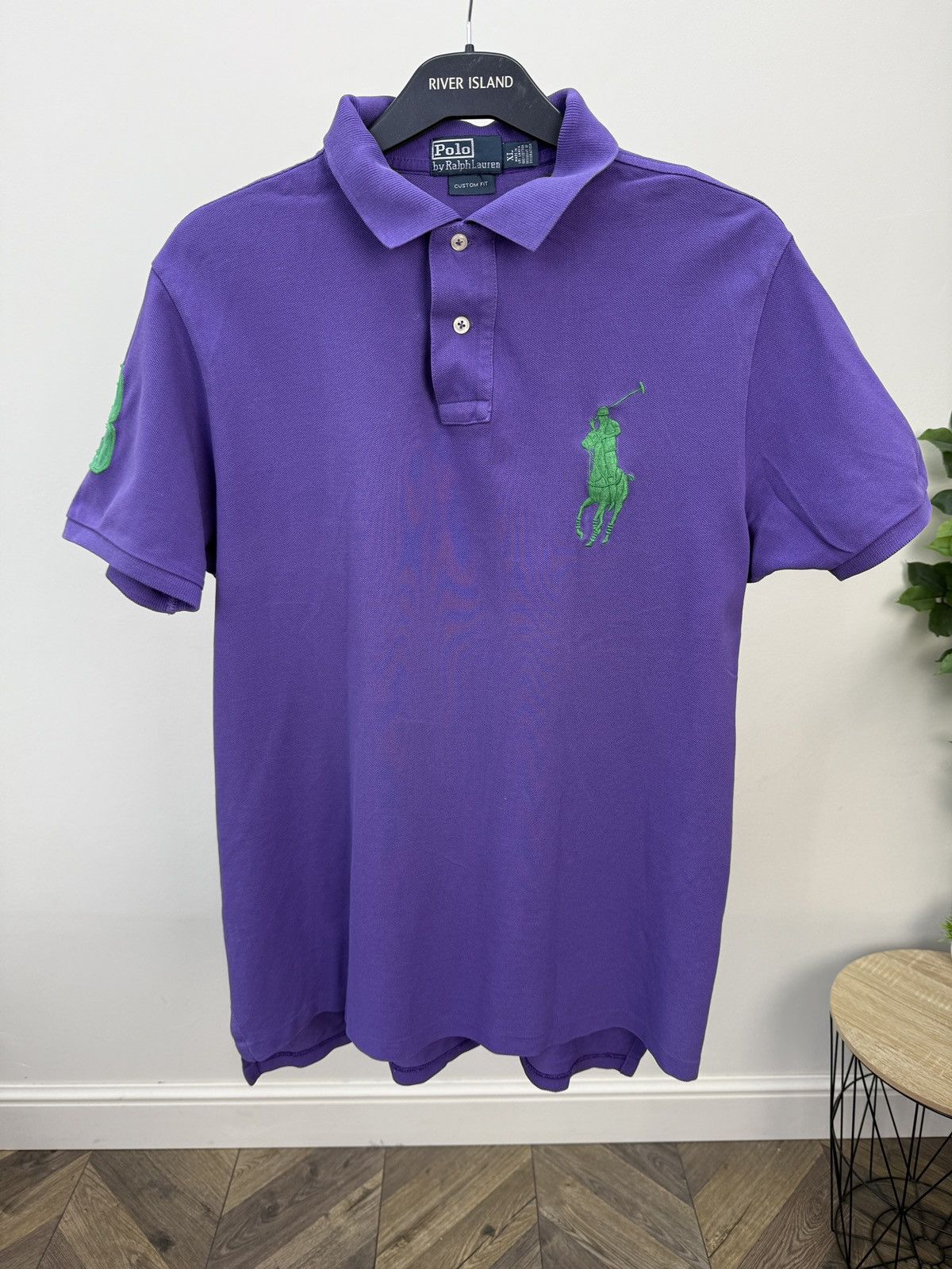 Polo Ralph Lauren Vintage Polo Ralph Lauren Custom Fit Polo Shirt Big Pony Size US XL / EU 56 / 4 - 2 Thumbnail