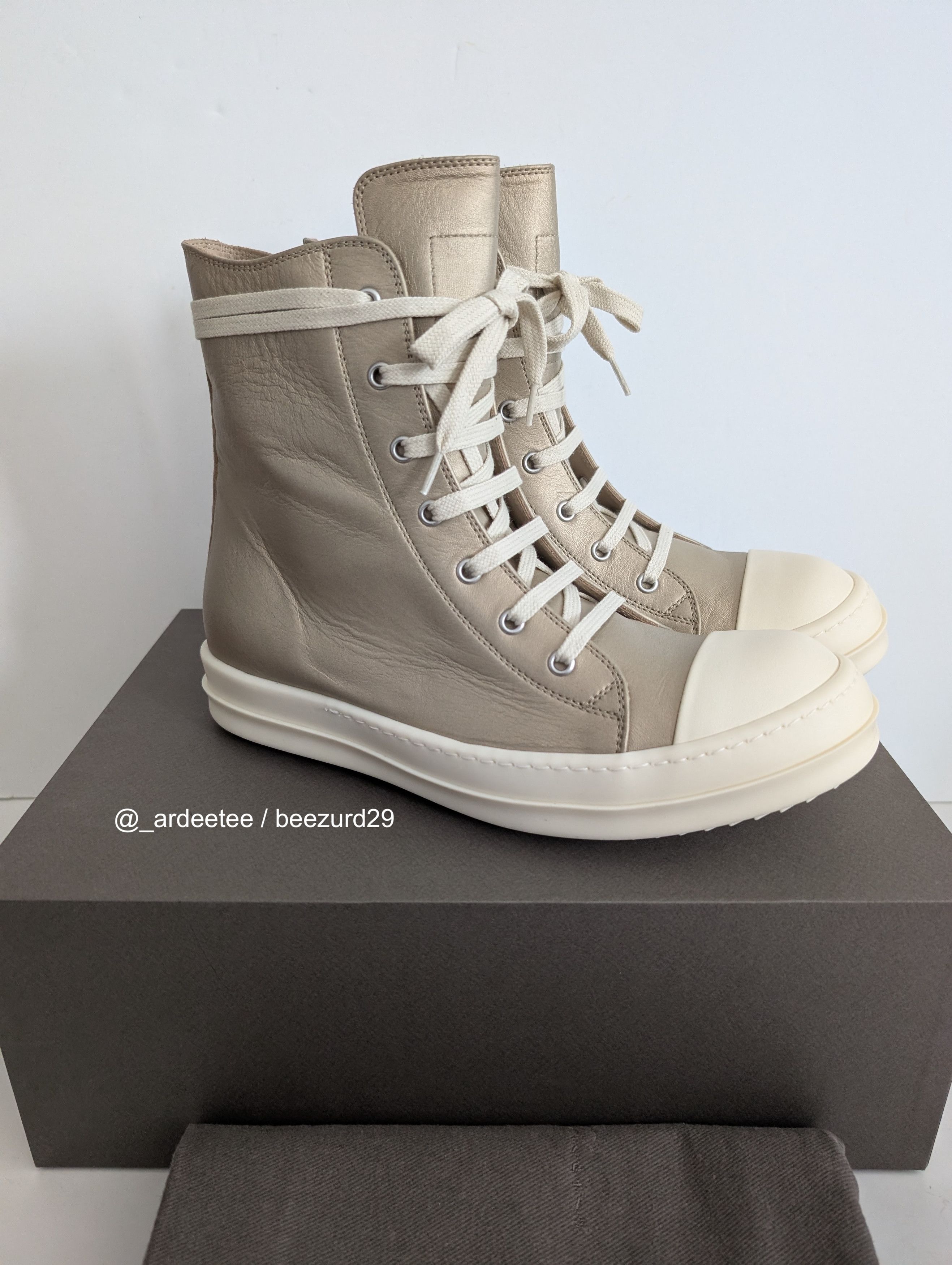 Rick Owens SS23 'EDFU' Transparent Leather Ramones | Grailed
