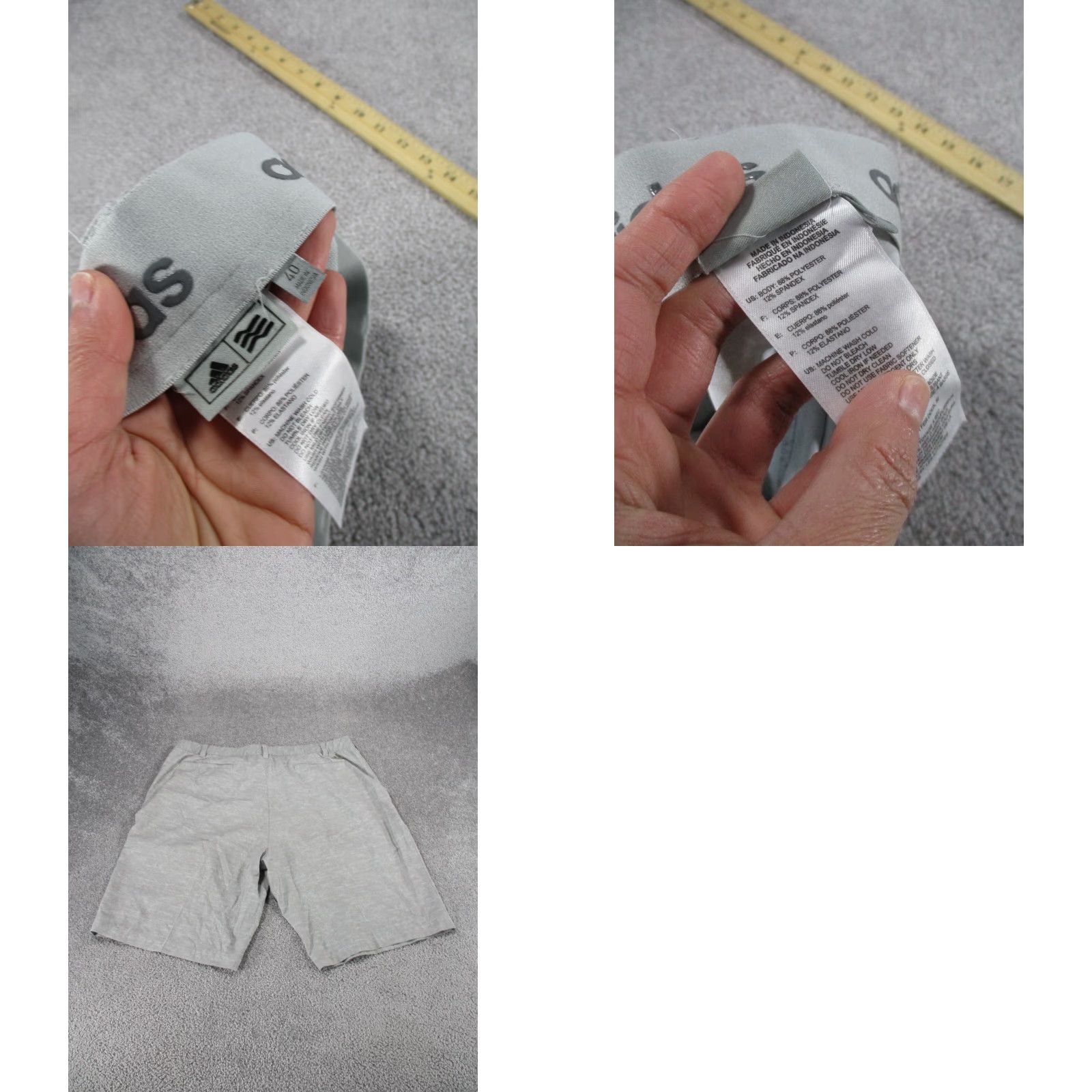Adidas Adidas Shorts Mens 40 Gray Lightweight Golf Chino Sports Preppy 90s Mens Size US 40 / EU 56 - 8 Thumbnail