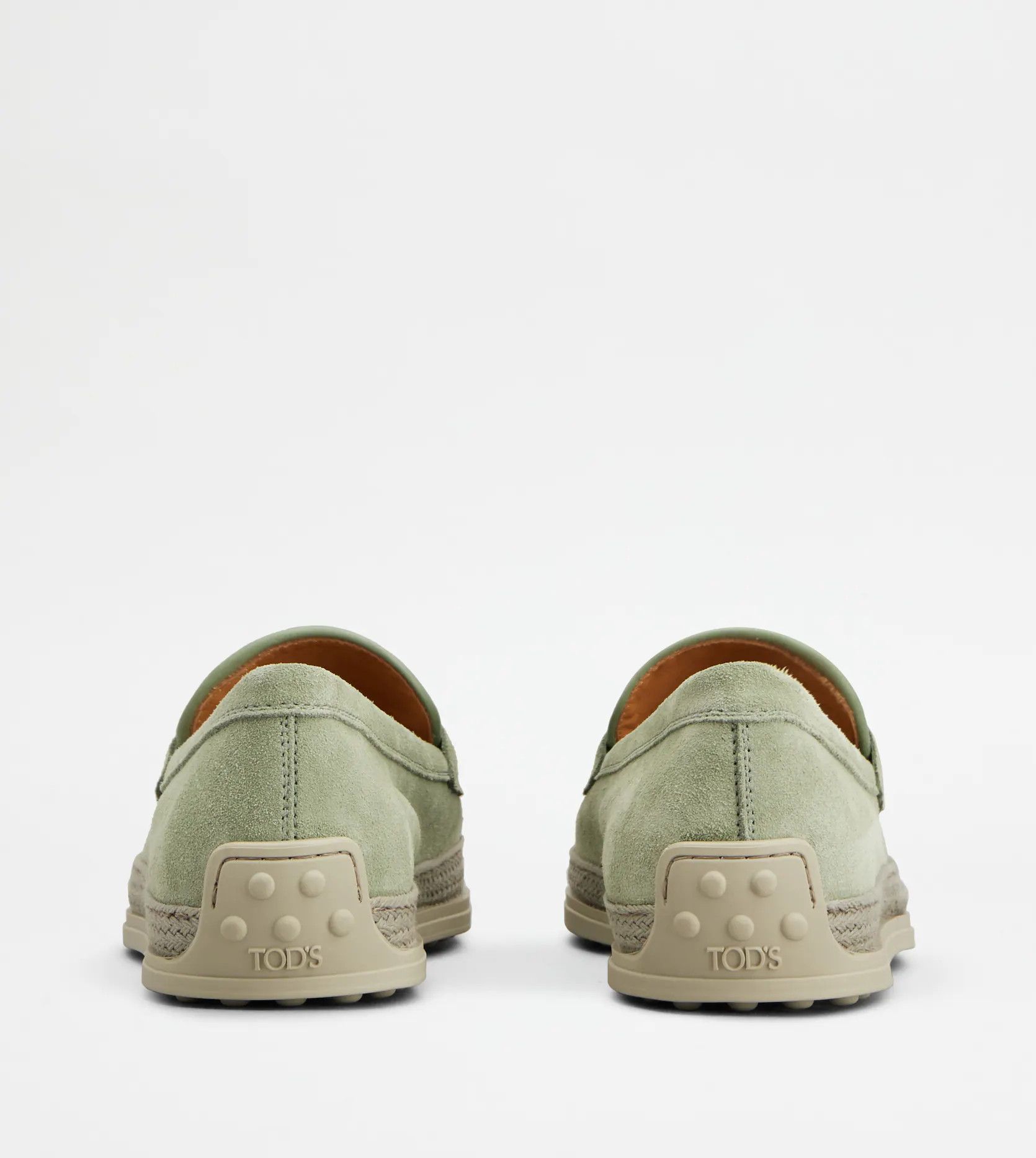 Tod's o1s22i1n0325 Calfskin Loafers in Light Green Size US 7 / IT 37 - 3 Thumbnail