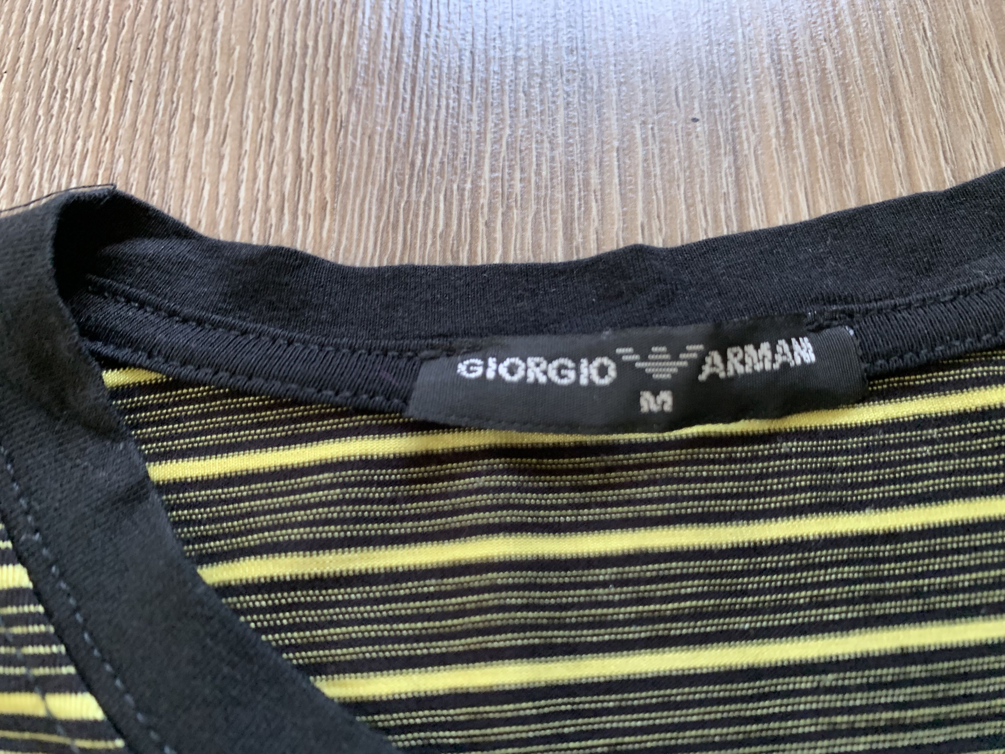 Giorgio Armani × Vintage Giorgio Armani Vintage Stripe Sweatshirt Size US M / EU 48-50 / 2 - 6 Thumbnail