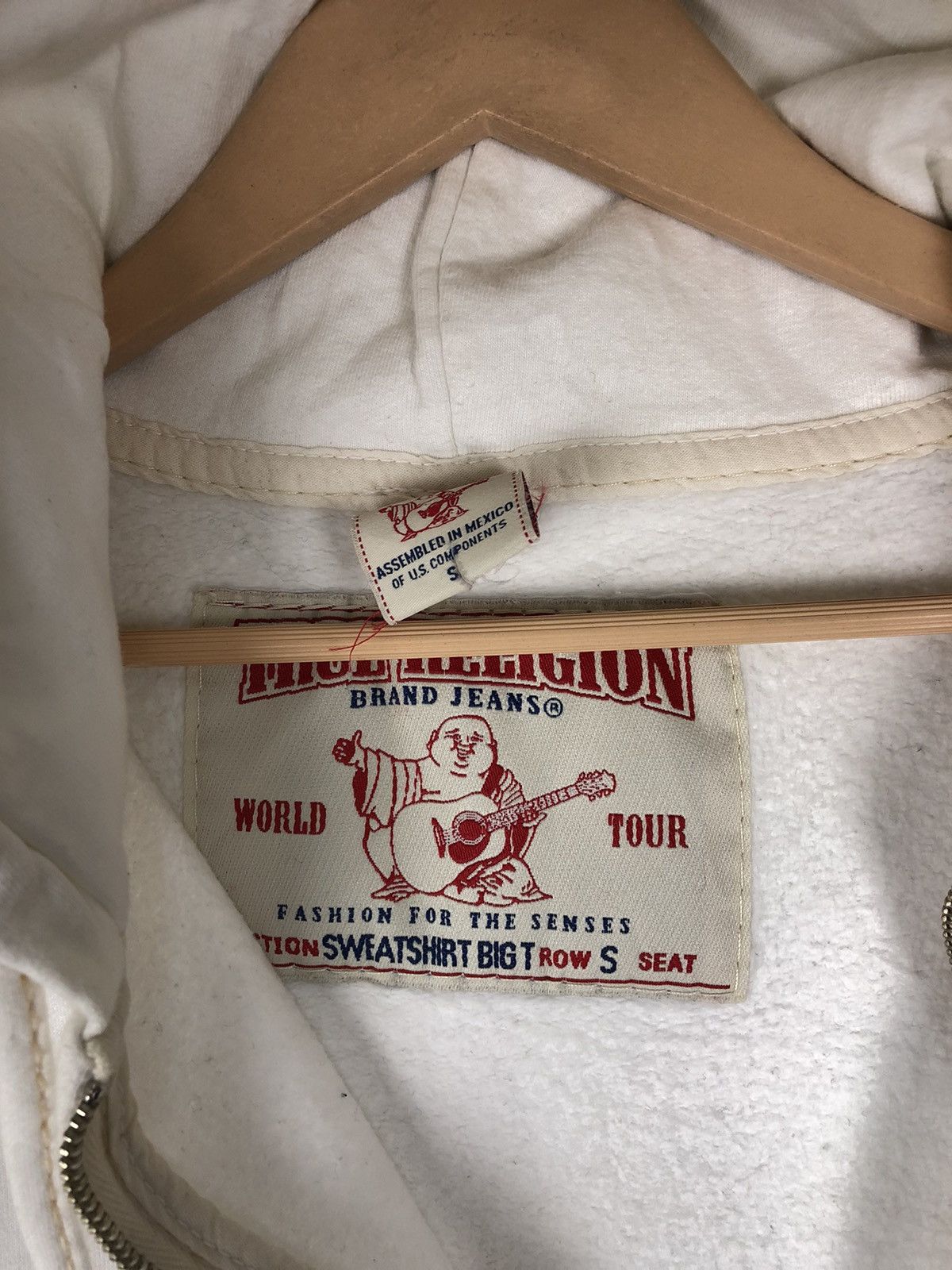 True Religion True Religion Double Stitch Zipper Hoodie Jacket Size US S / EU 44-46 / 1 - 9 Thumbnail