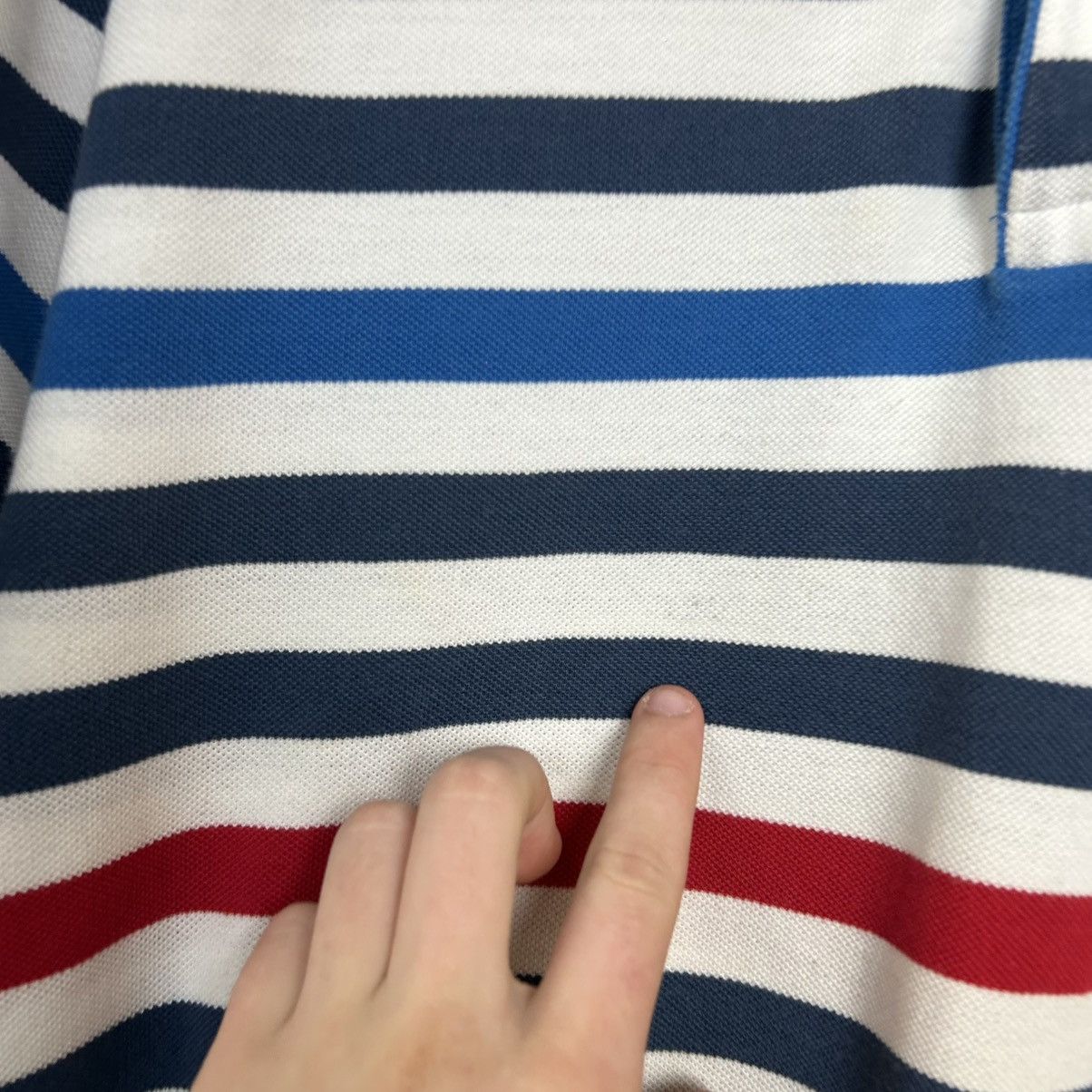 Lacoste Mens Lacoste Small logo Multicolored y2k polo Size US XL / EU 56 / 4 - 6 Thumbnail