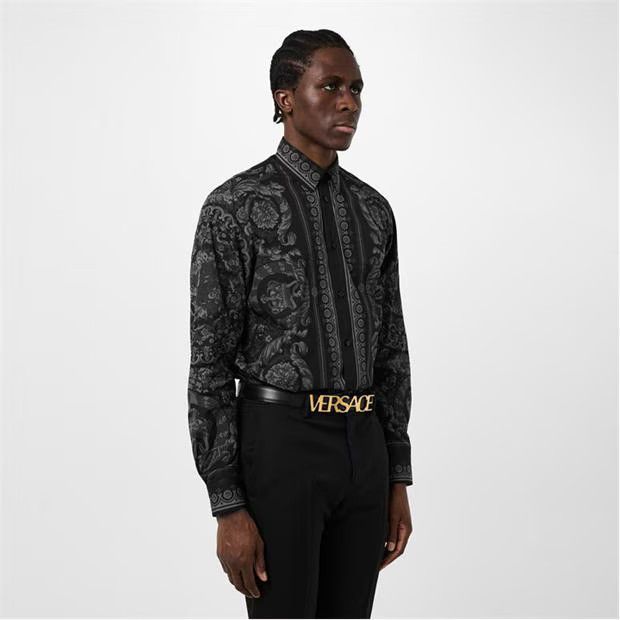 Versace o1g2r1mq0824 Size: 90 / Logo Belts in Black Size 34 - 3 Thumbnail
