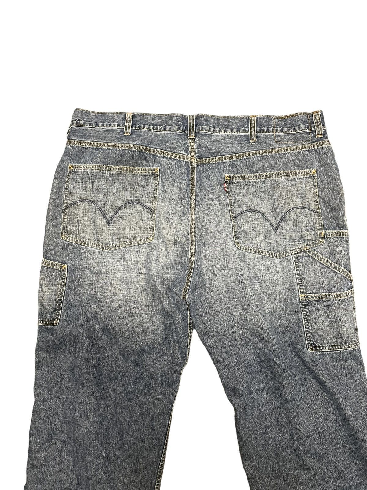 Levi's × Vintage Levis Y2K Baggy Carpenter Jeans 40x30 Size US 40 / EU 56 - 4 Thumbnail