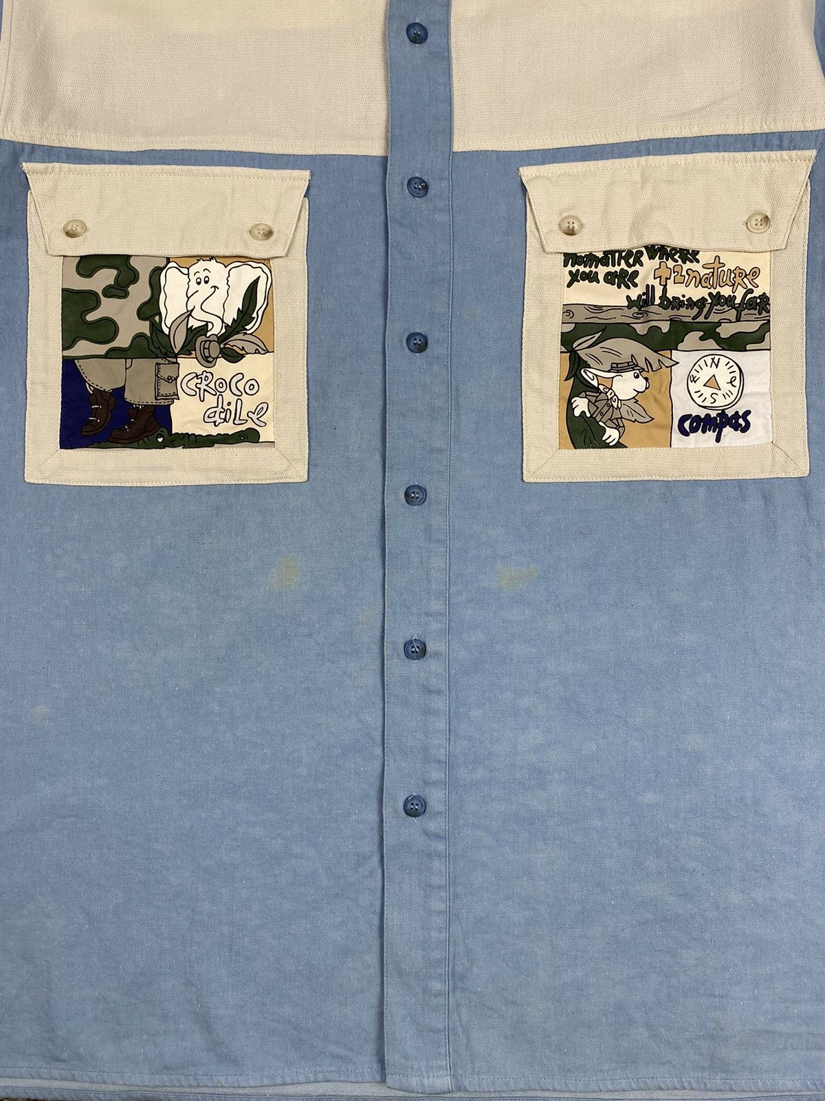 Jean Charles De Castelbajac Vintage Overshirt Size US XL / EU 56 / 4 - 2 Thumbnail