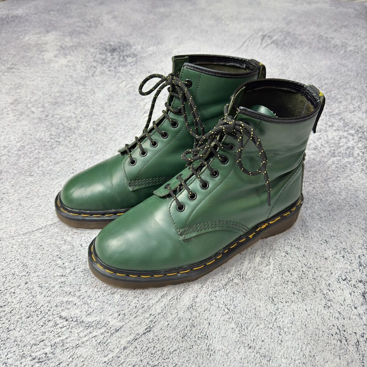 Dr. Martens Handmade Vintage Vintage Dr. Martens 1460 Green Leather Boots US8.5 UK7.5 Grailed