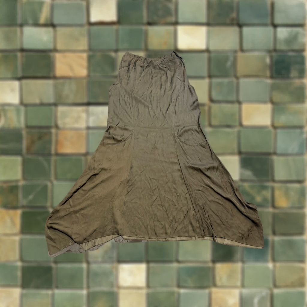Ulla Johnson Ulla Johnson Size 2 Boho Oversized Sleeveless Green Grey Dress Size XS / US 0-2 / IT 36-38 - 1 Thumbnail