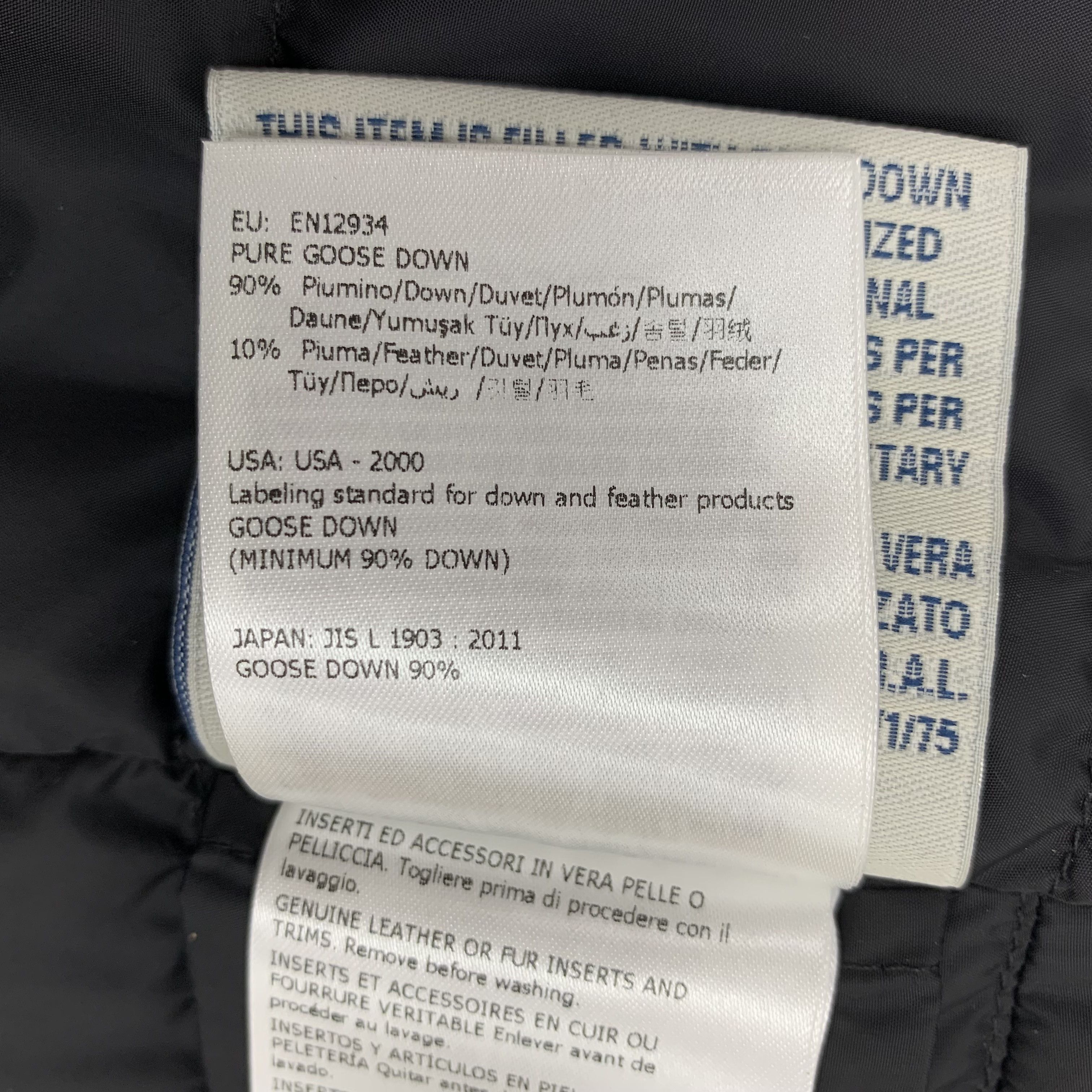 Moncler Moncler Nai Down Jacket Colorblock with Fur Trim (XS) Size XS / US 0-2 / IT 36-38 - 8 Thumbnail