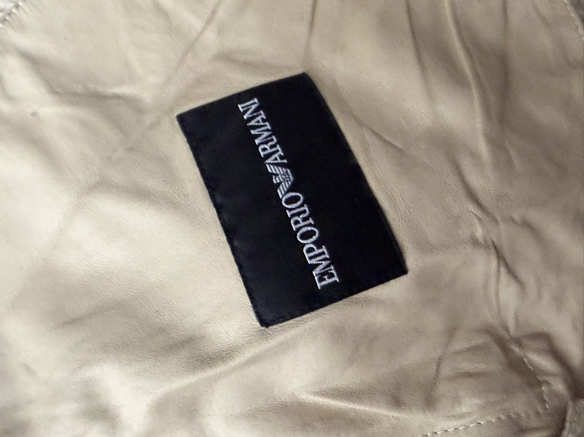 Emporio Armani Emprio Aimani Avant Garde Leather Jacket Size US L / EU 52-54 / 3 - 9 Thumbnail