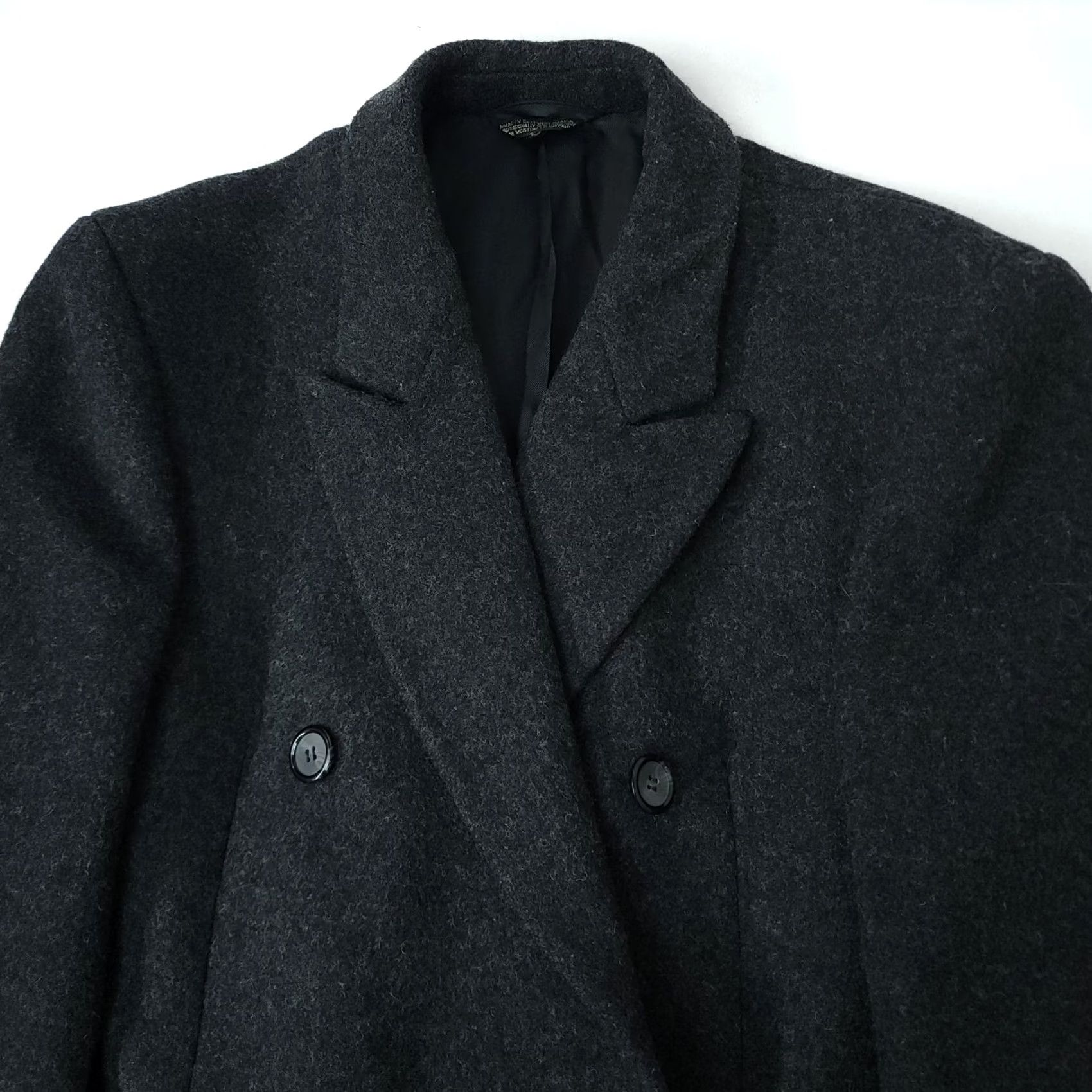 Doublet VINTAGE Traditionalist Mens Coat Trench Coat Gray 44 Long Double Breasted Lined Wool Size US S / EU 44-46 / 1 - 3 Thumbnail