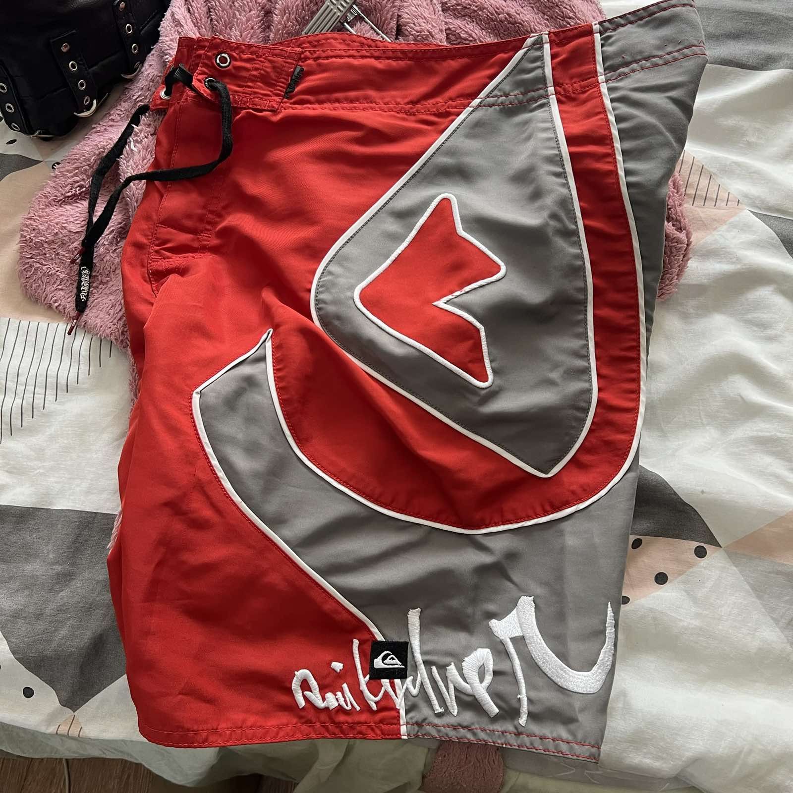 Quiksilver Vintage Quiksilver Surf Shorts Y2K 00s Size US 33 - 3 Thumbnail