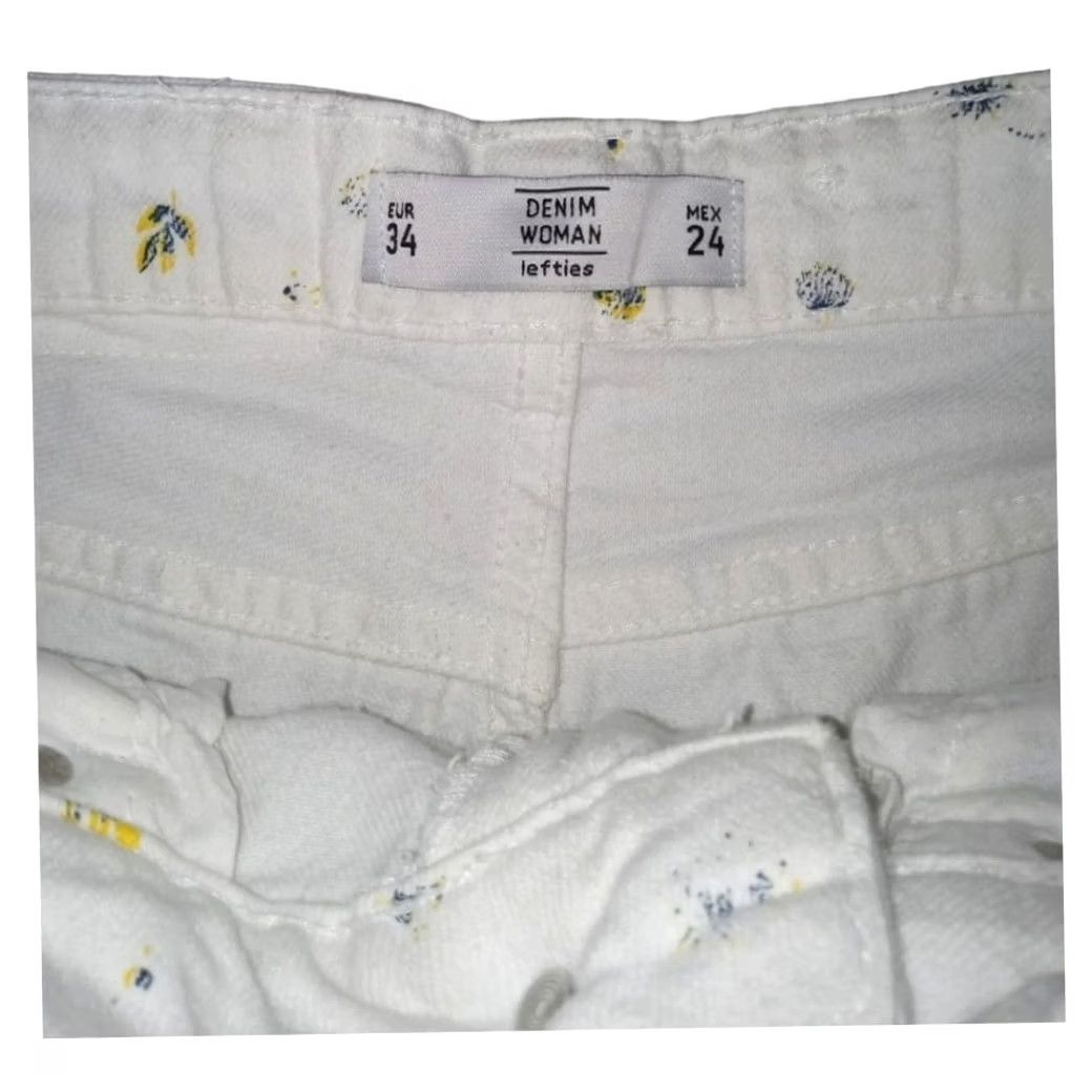 Vintage Denim Women Lefties Jeans Floral Wide-Leg 0 White Women's Denim Size ONE SIZE - 5 Thumbnail