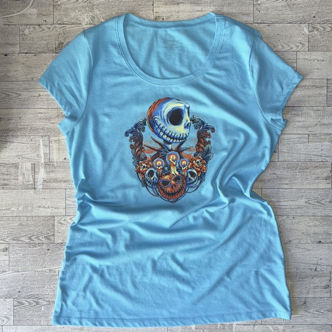Vintage Nightmare Before Christmas, Custom, Retro Fitted Tee Size L / US 10 / IT 46 - 4 Thumbnail