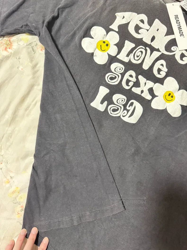READYMADE Ready Made Smiley Washed Distressed Printed Short Sleeve T Size US XL / EU 56 / 4 - 7 Thumbnail