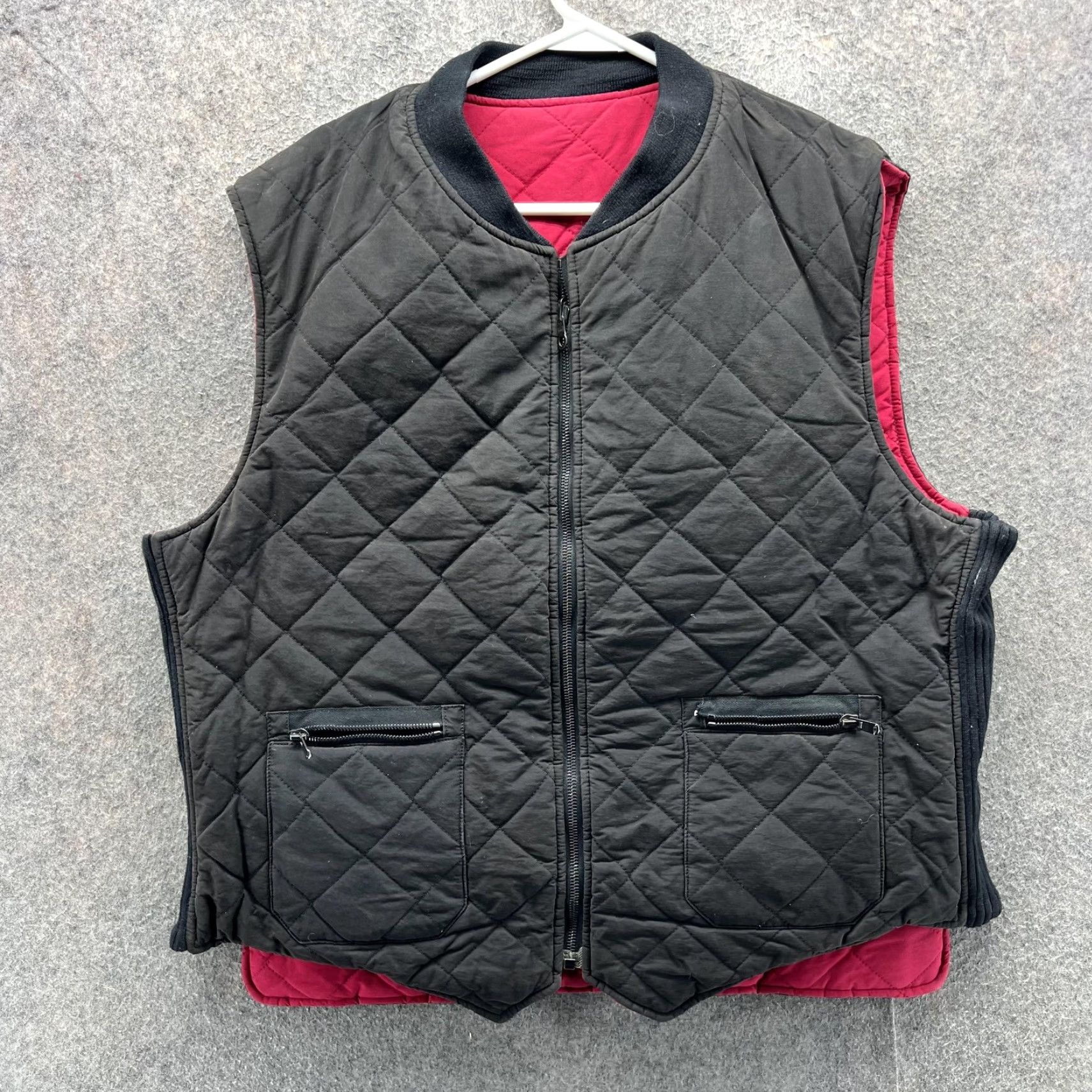 Polo Ralph Lauren VINTAGE Polo Ralph Lauren Vest Mens XL Red Black Quilted Reversible Full Zip Hunting VTG Size US XL / EU 56 / 4 - 2 Thumbnail