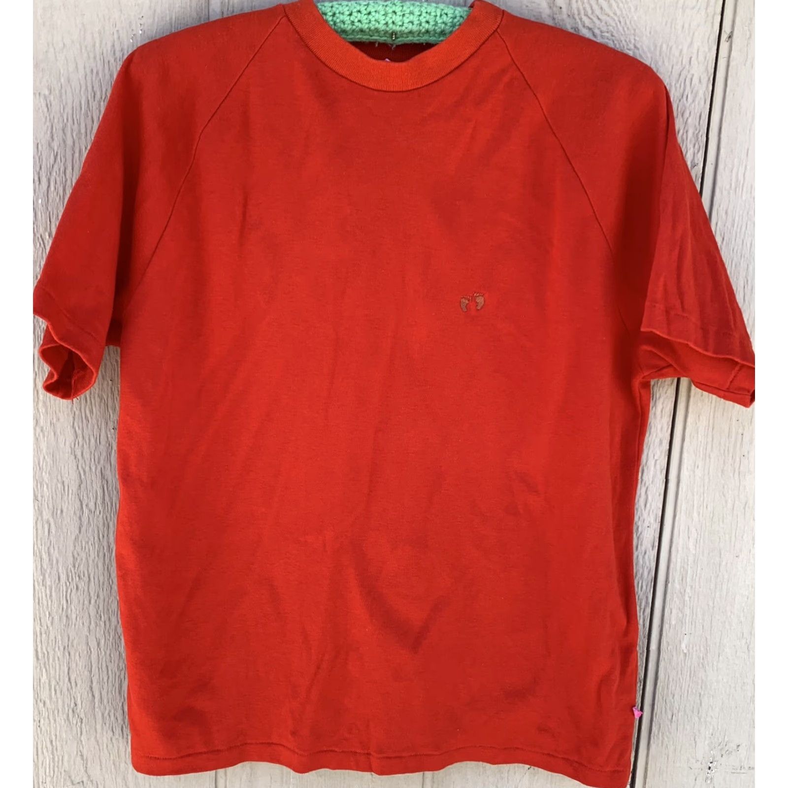 Hang Ten VINTAGE Hang Ten Raglan T Shirt Embroidered Logo Tee 70s 80s 1970s M Red Mens Shirt Size US M / EU 48-50 / 2 - 3 Thumbnail