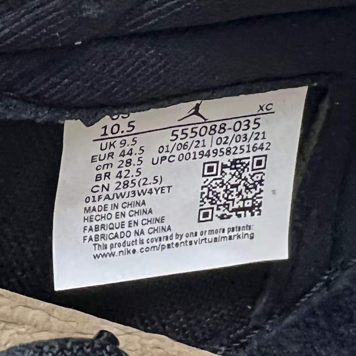Jordan Brand Jordan 1 Retro High Shadow 2.0 Size US 10.5 / EU 43-44 - 2 Thumbnail