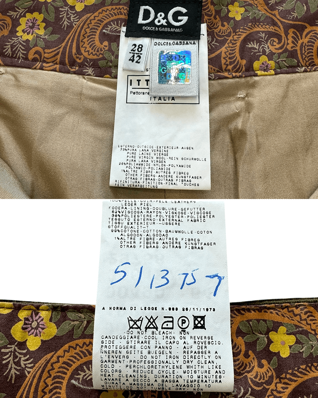 Dolce & Gabbana Dolce & Gabbana Speckled Tweed Cropped Pants Size 28" / US 6 / IT 42 - 11 Thumbnail